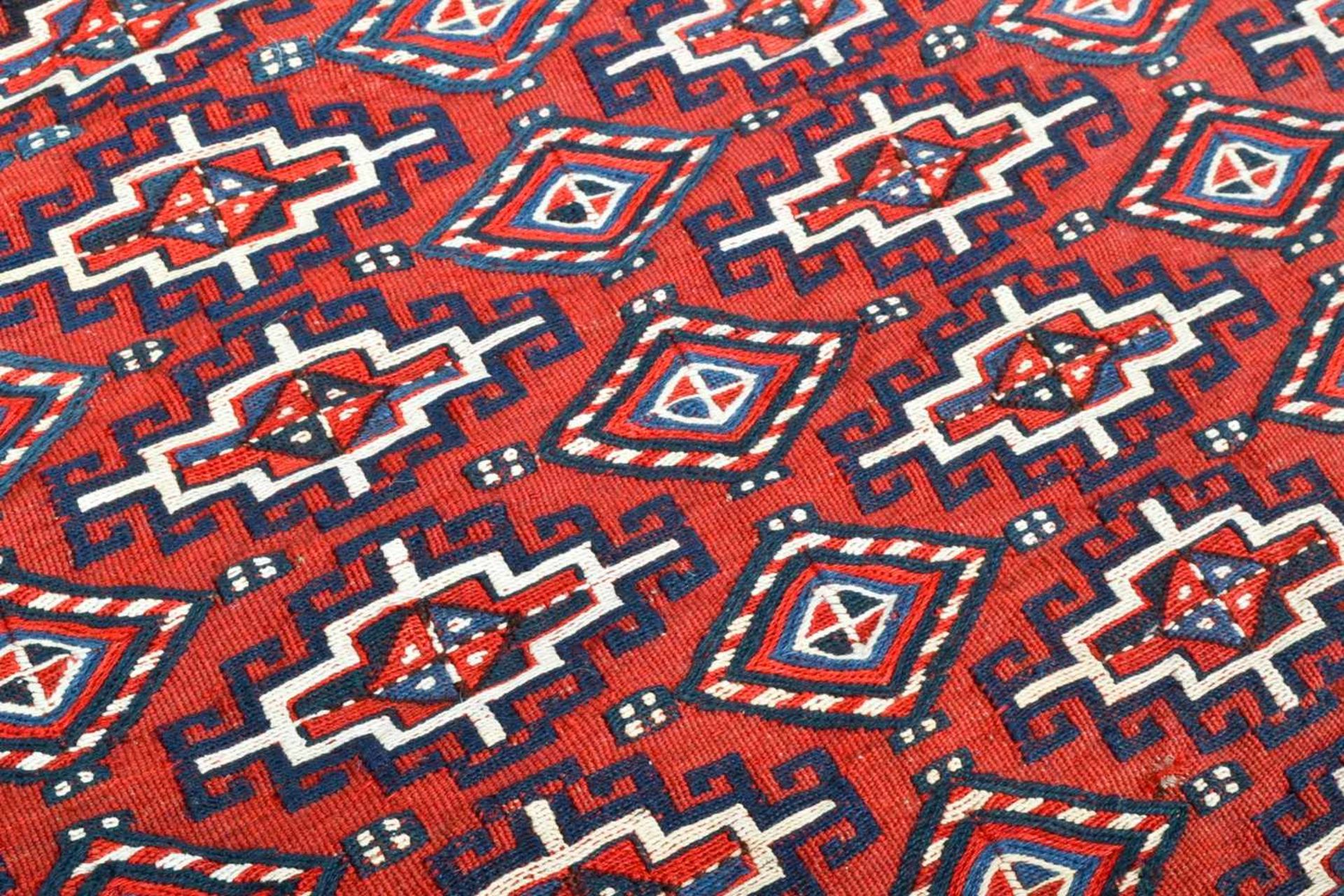 3teiliges Konvolut "alte und antike" Teppiche, bestehend aus drei versch. Kelim bzw. Flachgewebe- - Bild 4 aus 14