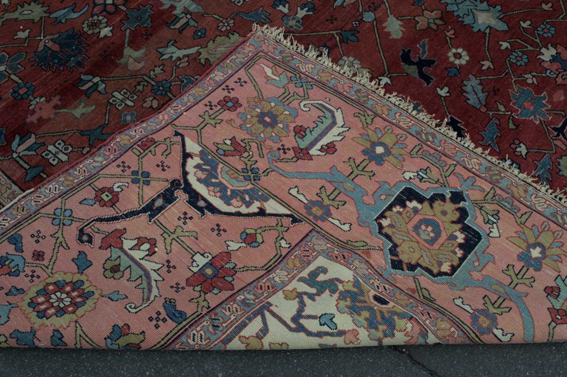 Antiker Teppich, Persien Anfang 20. Jhd. Schöner Erhalt, geringe Alters- & Gebrauchsspuren, wenige - Image 10 of 12