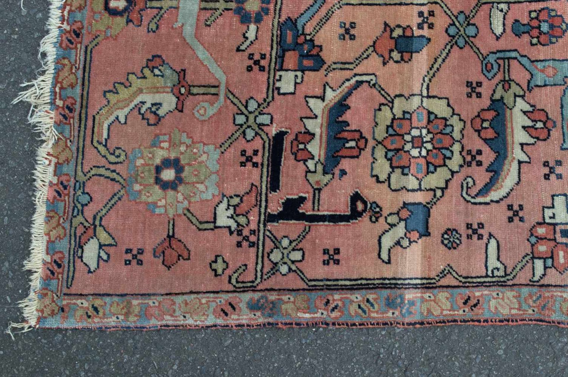 Antiker Teppich, Persien Anfang 20. Jhd. Schöner Erhalt, geringe Alters- & Gebrauchsspuren, wenige - Image 3 of 12