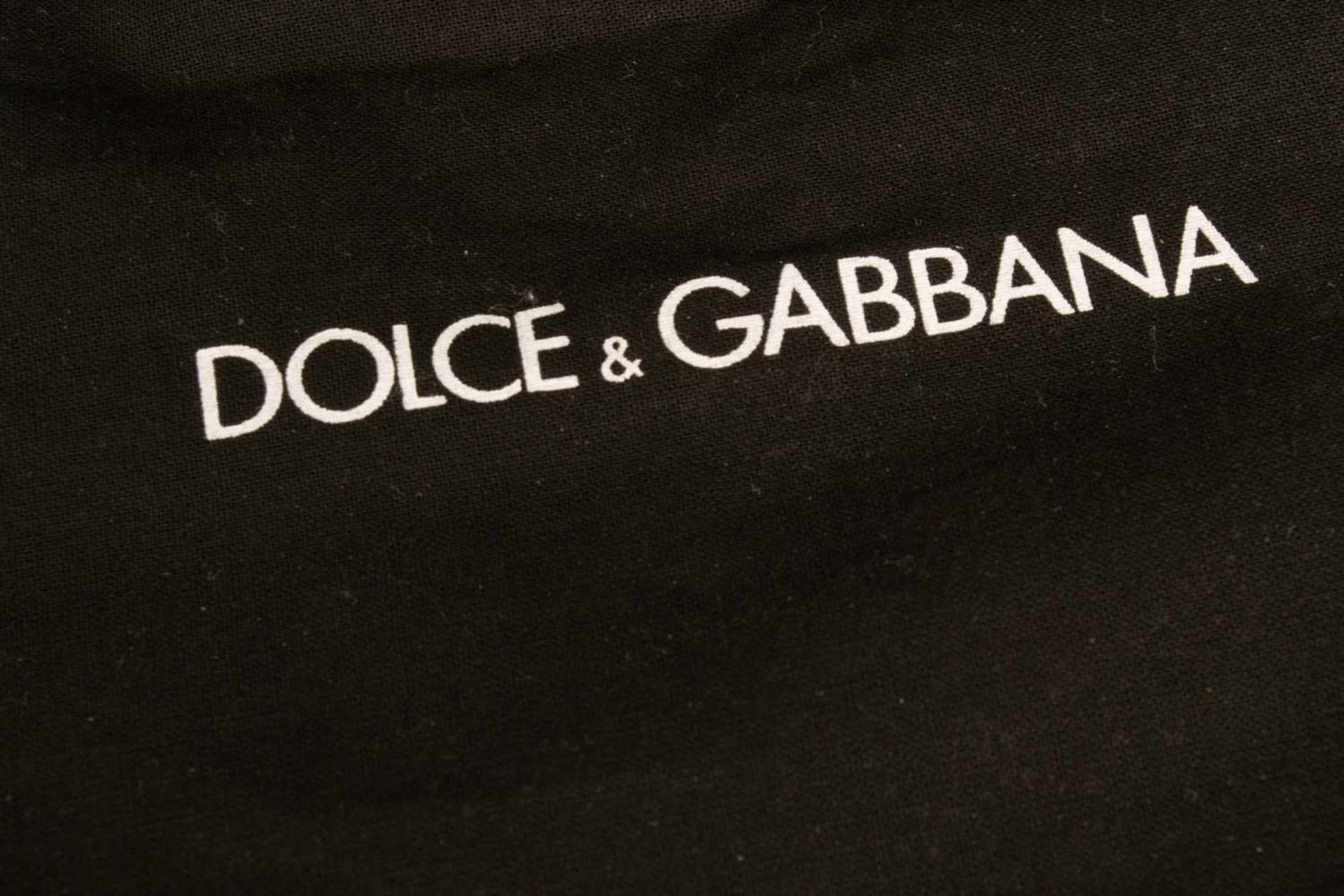 "DOLCE & GABBANA". Unterarmtasche/Clutsch, schwarzes Leder mit teilweise graviertem - Bild 4 aus 10