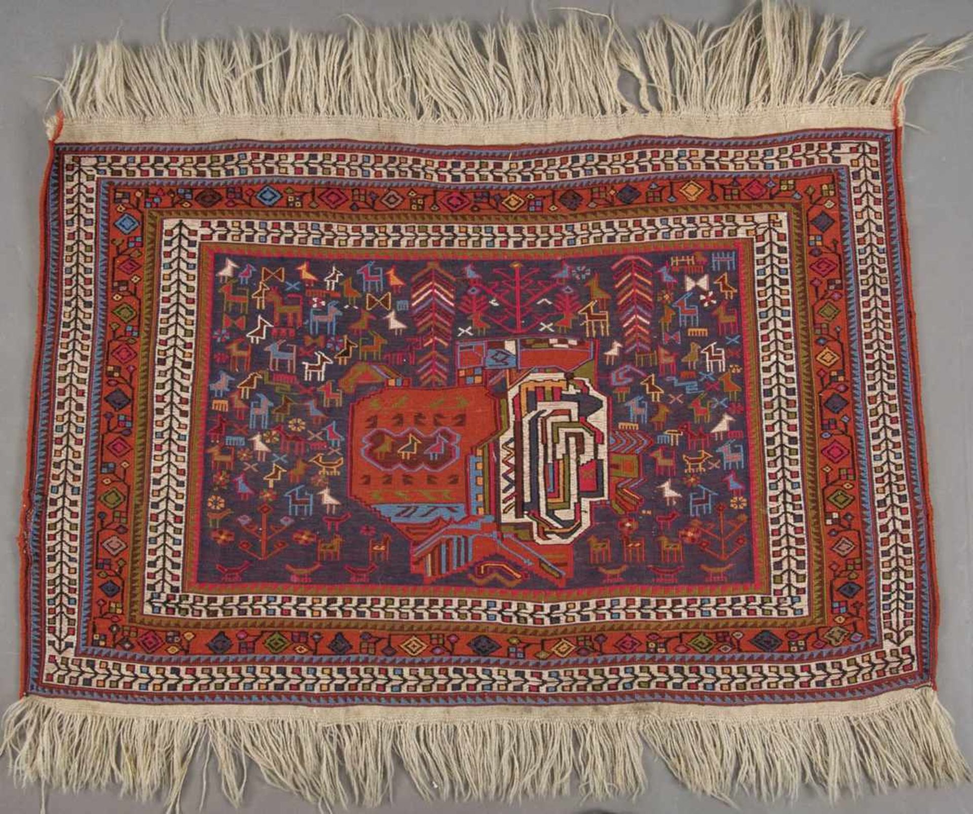 Iranischer Webteppich/Kelim, ca. 70 x 108 cm.
