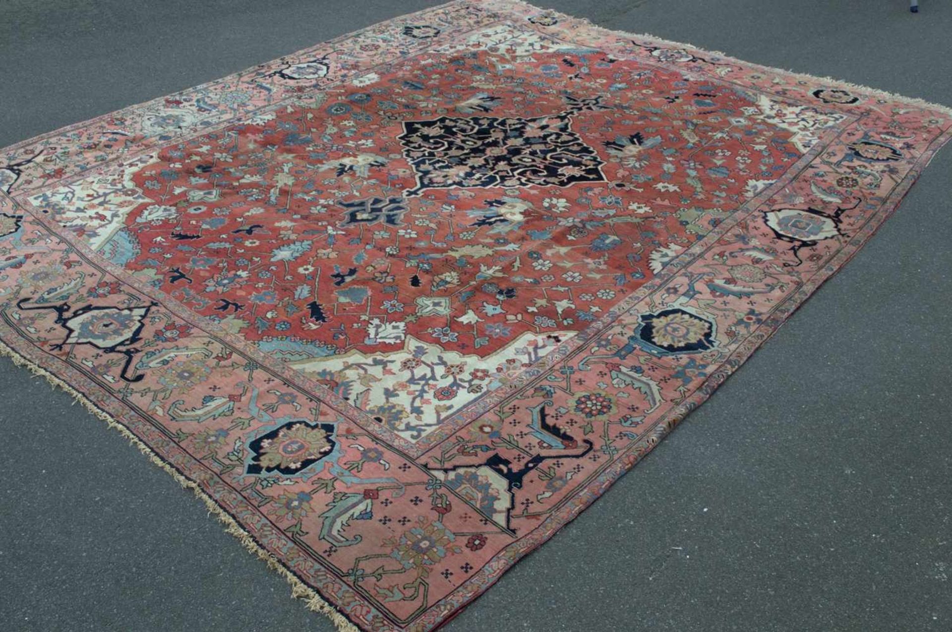 Antiker Teppich, Persien Anfang 20. Jhd. Schöner Erhalt, geringe Alters- & Gebrauchsspuren, wenige - Bild 7 aus 12