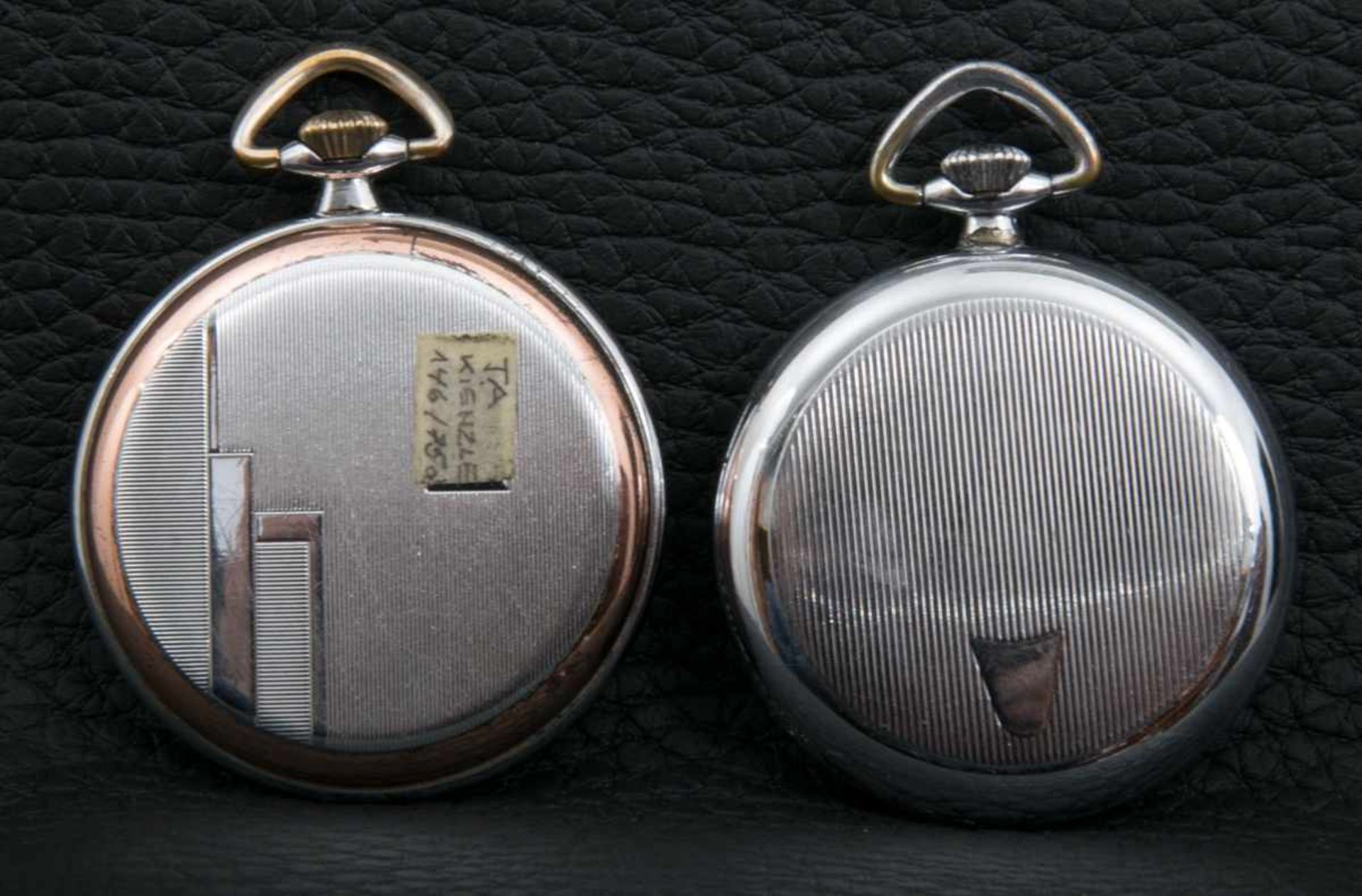 Zwei Kienzle Taschenuhren der 1920er/30er Jahre. Stahlgehäuse. Optisch schöner Erhalt. Ungeprüft. - Bild 4 aus 4