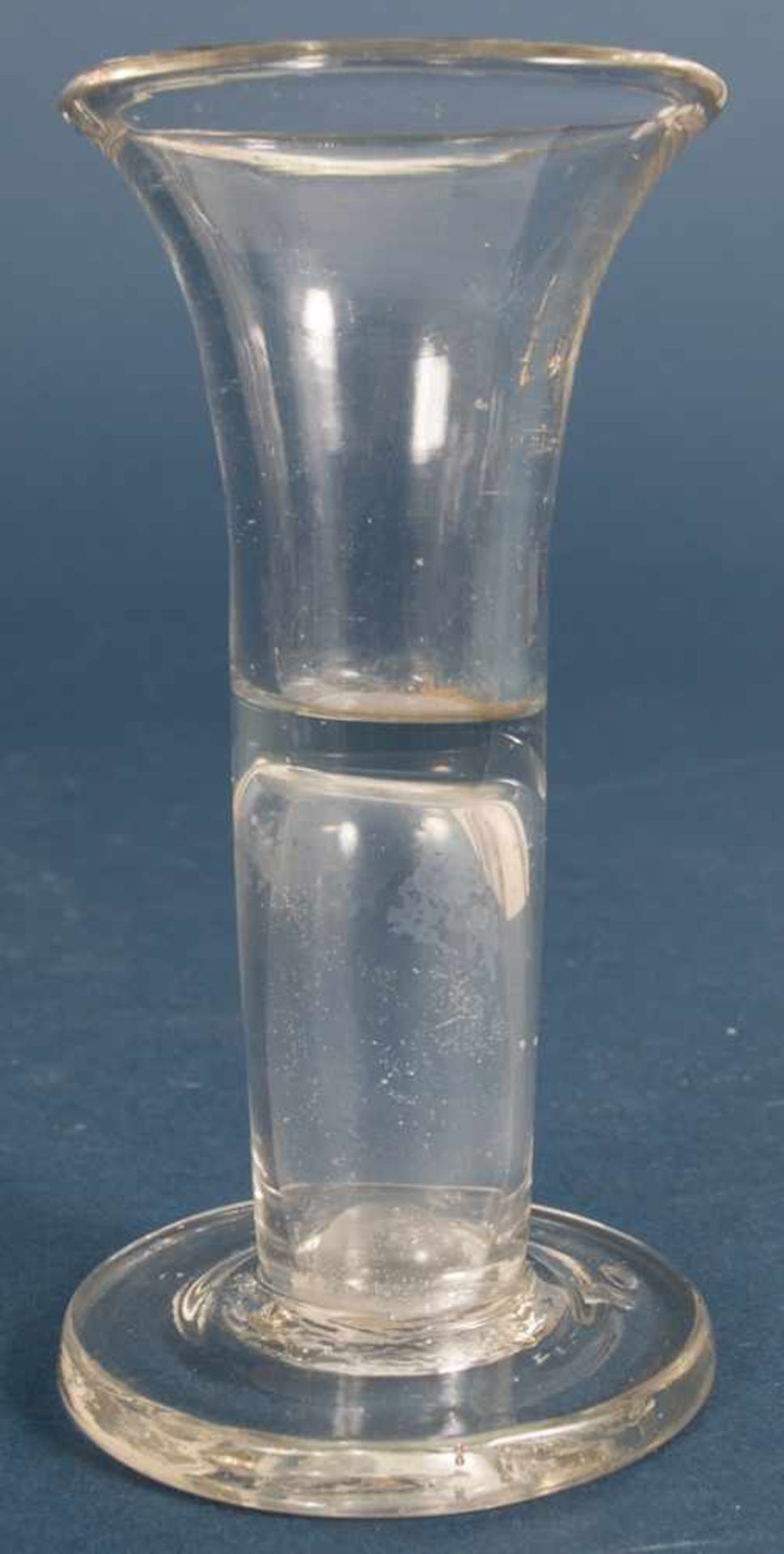 Antikes Lauenstein`er - "WACHTMEISTER" - Trinkglas/Schnapsglas/Likörglas, 19. Jhd., farbloses