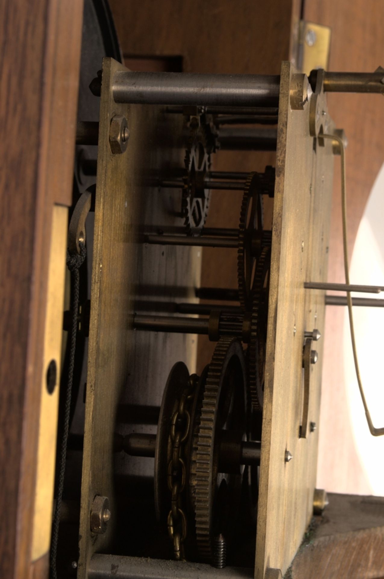 Antike Bodenstanduhr, Historismus um 1880/90, zweigewichtiges, ungeprüftes, mechanisches Uhrwerk der - Bild 22 aus 27