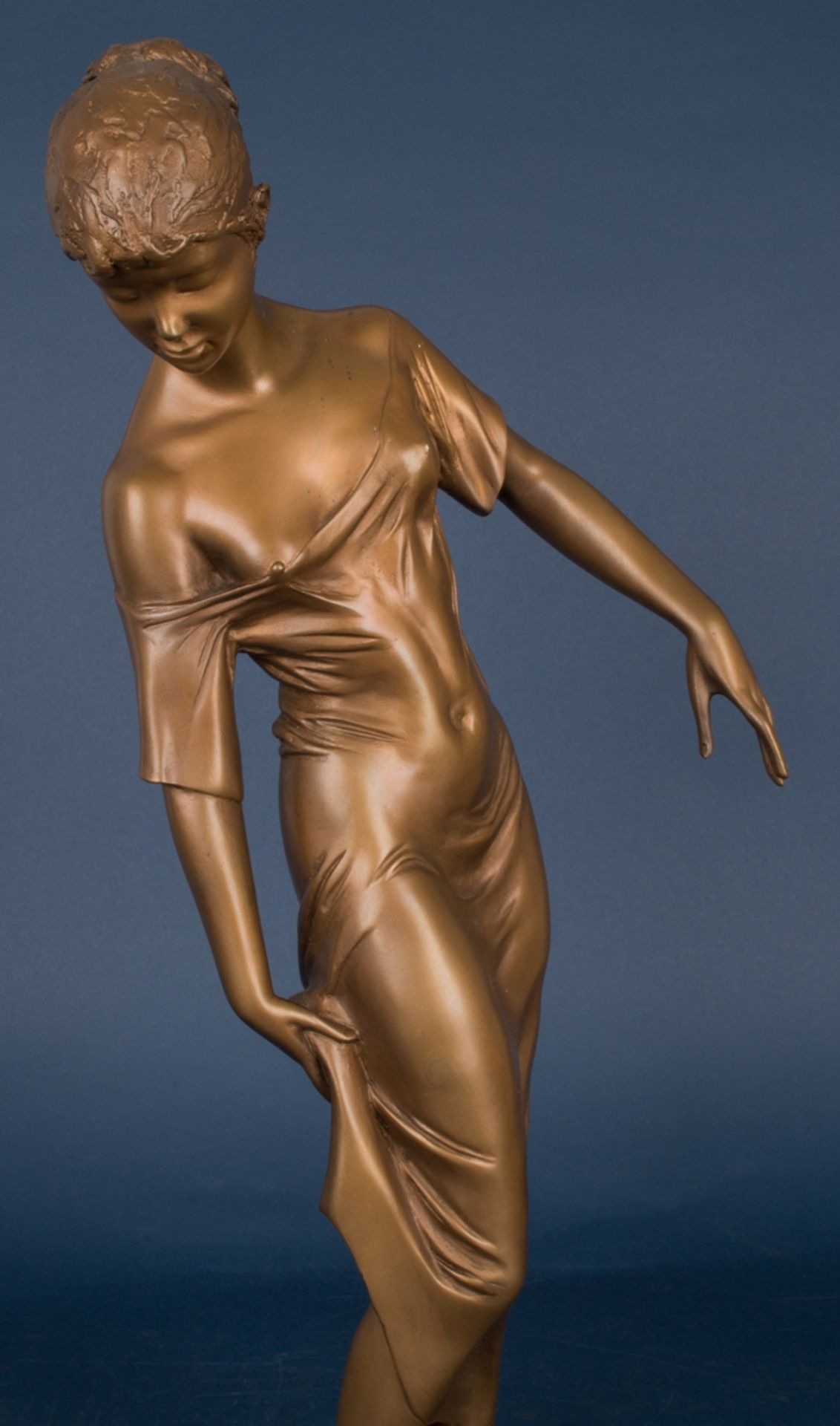 "Erotischer, weiblicher Halbakt" - Bronzeskulptur von Prof. Erwin A. Schinzel (1919 - 2018), - Bild 2 aus 13