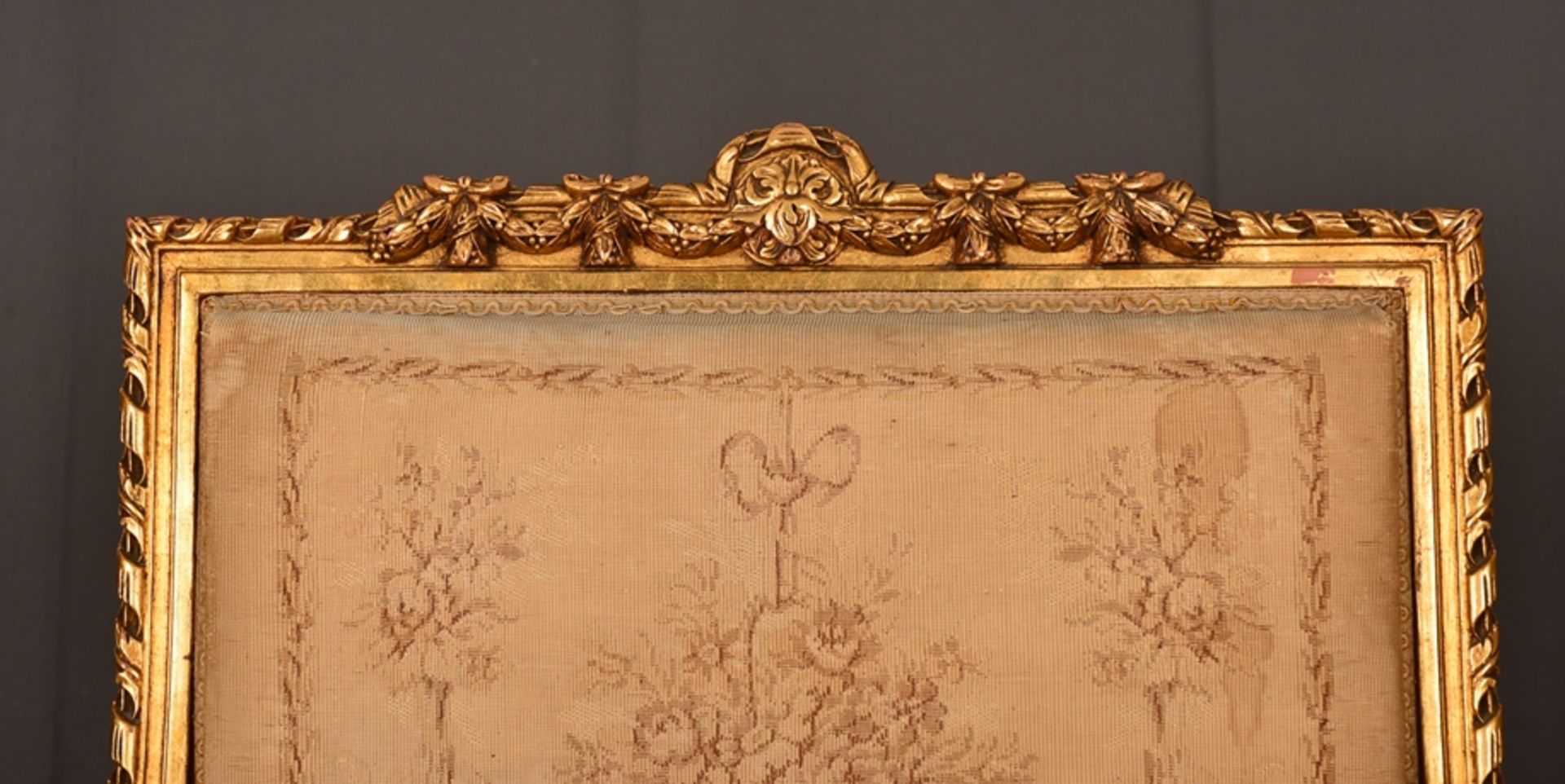 Eleganter Armlehnstuhl sog. Fauteuil, Louis XVI-Stil, Frankreich um 1890, originale Stoffbespannung, - Image 3 of 12