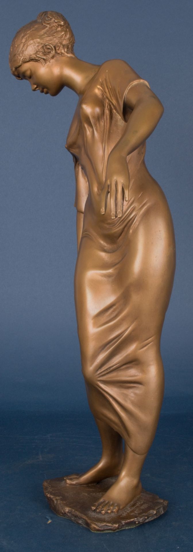 "Erotischer, weiblicher Halbakt" - Bronzeskulptur von Prof. Erwin A. Schinzel (1919 - 2018), - Bild 6 aus 13