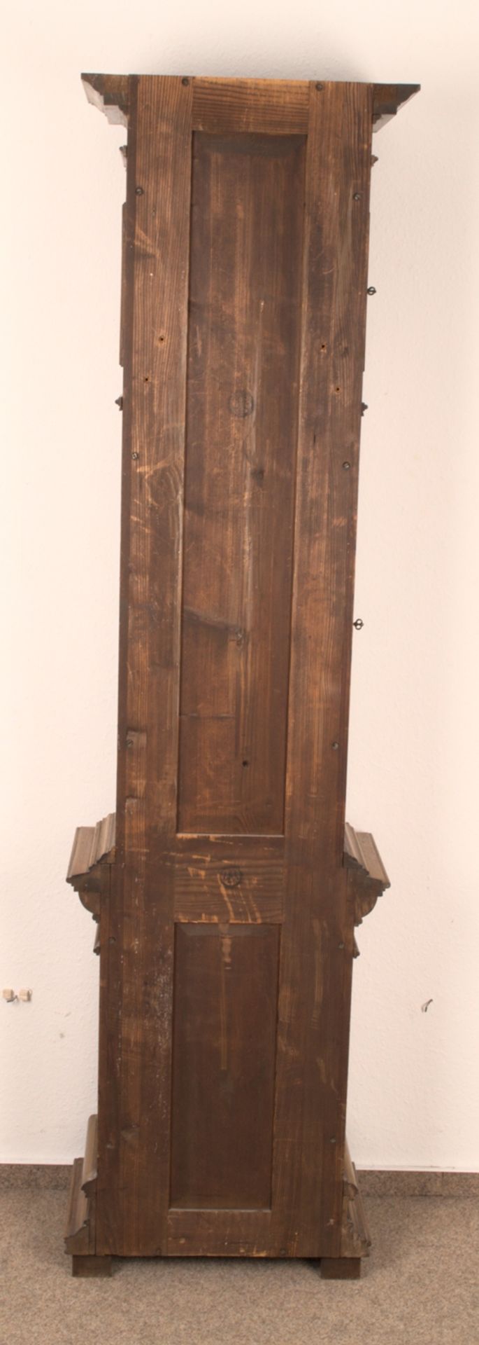 Antike Bodenstanduhr, Historismus um 1880/90, zweigewichtiges, ungeprüftes, mechanisches Uhrwerk der - Image 25 of 27