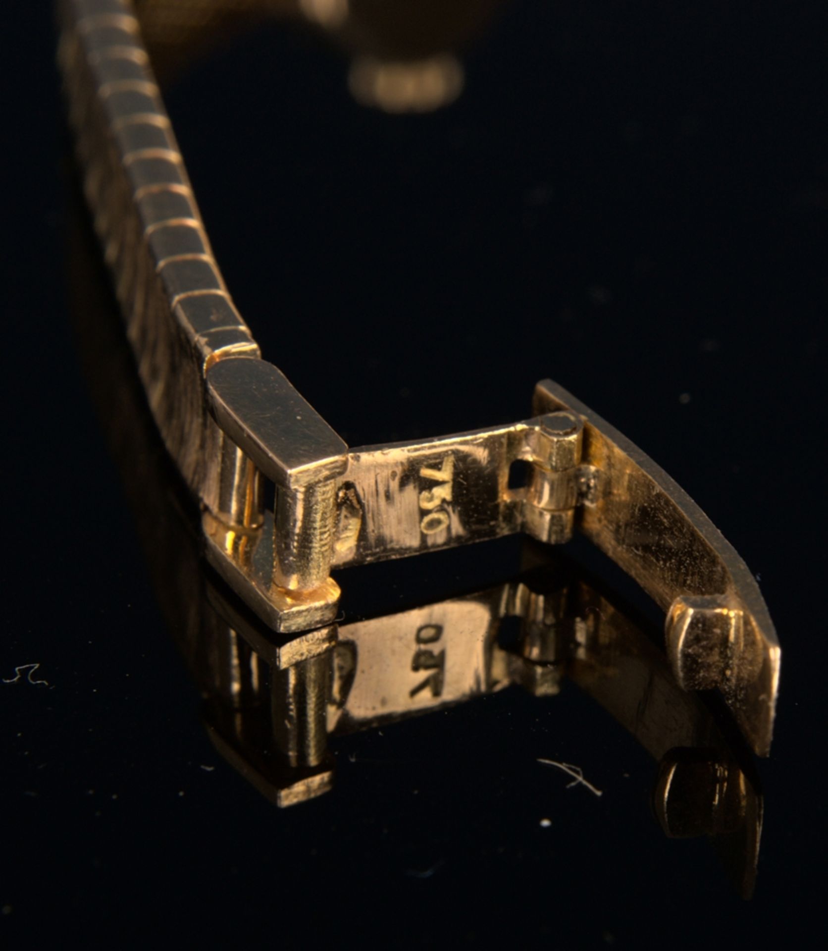 Schmuckvolle, filigrane "IPOSA" - Damenarmbanduhr, ungeprüftes mechanisches Uhrwerk mit 17 - Image 6 of 6