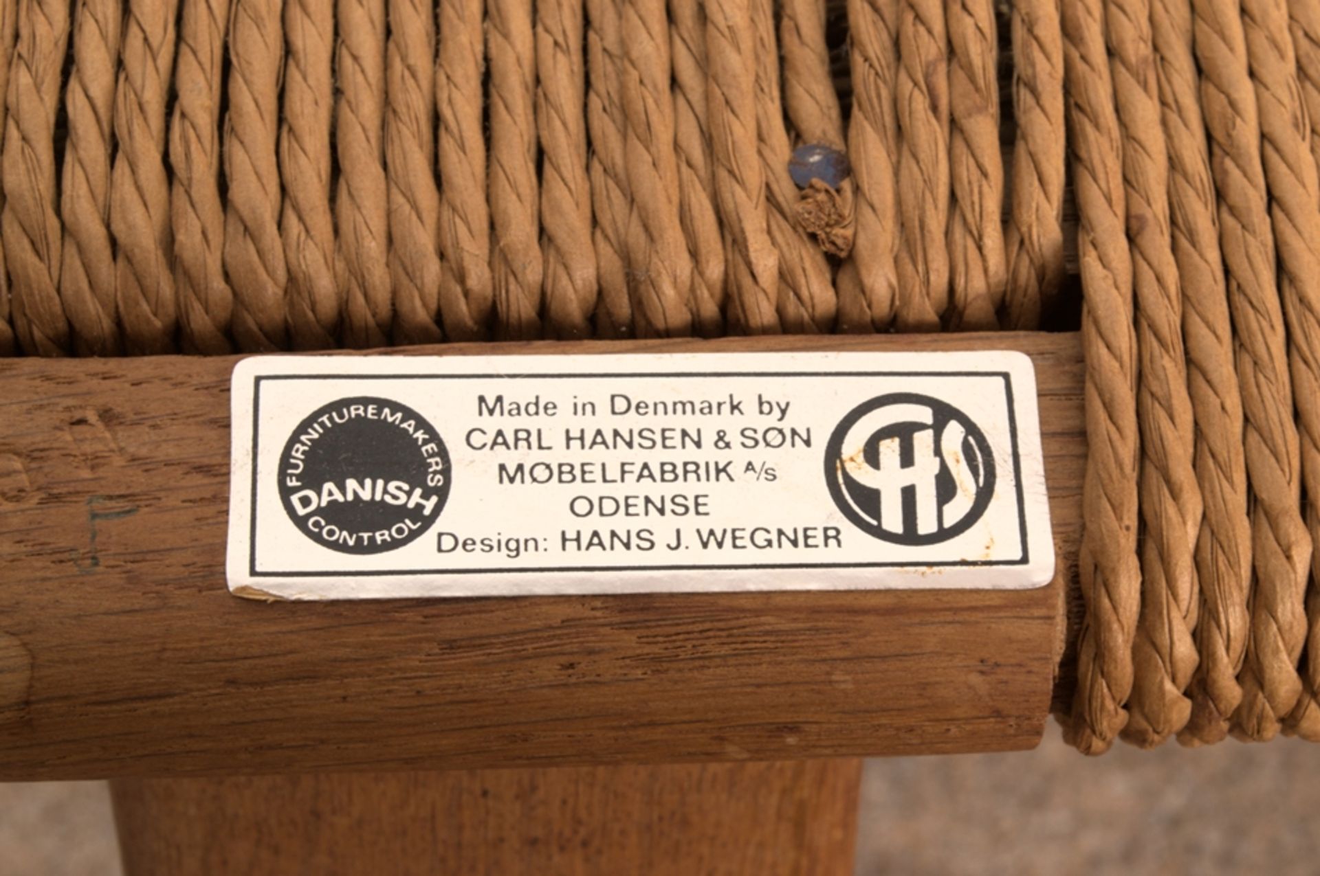 Paar "YPSILON No. 24 - Y-CHAIR'S". Carl Hansen & Son, Dänemark, Eiche geflochtene Sitzflächen, - Bild 11 aus 12