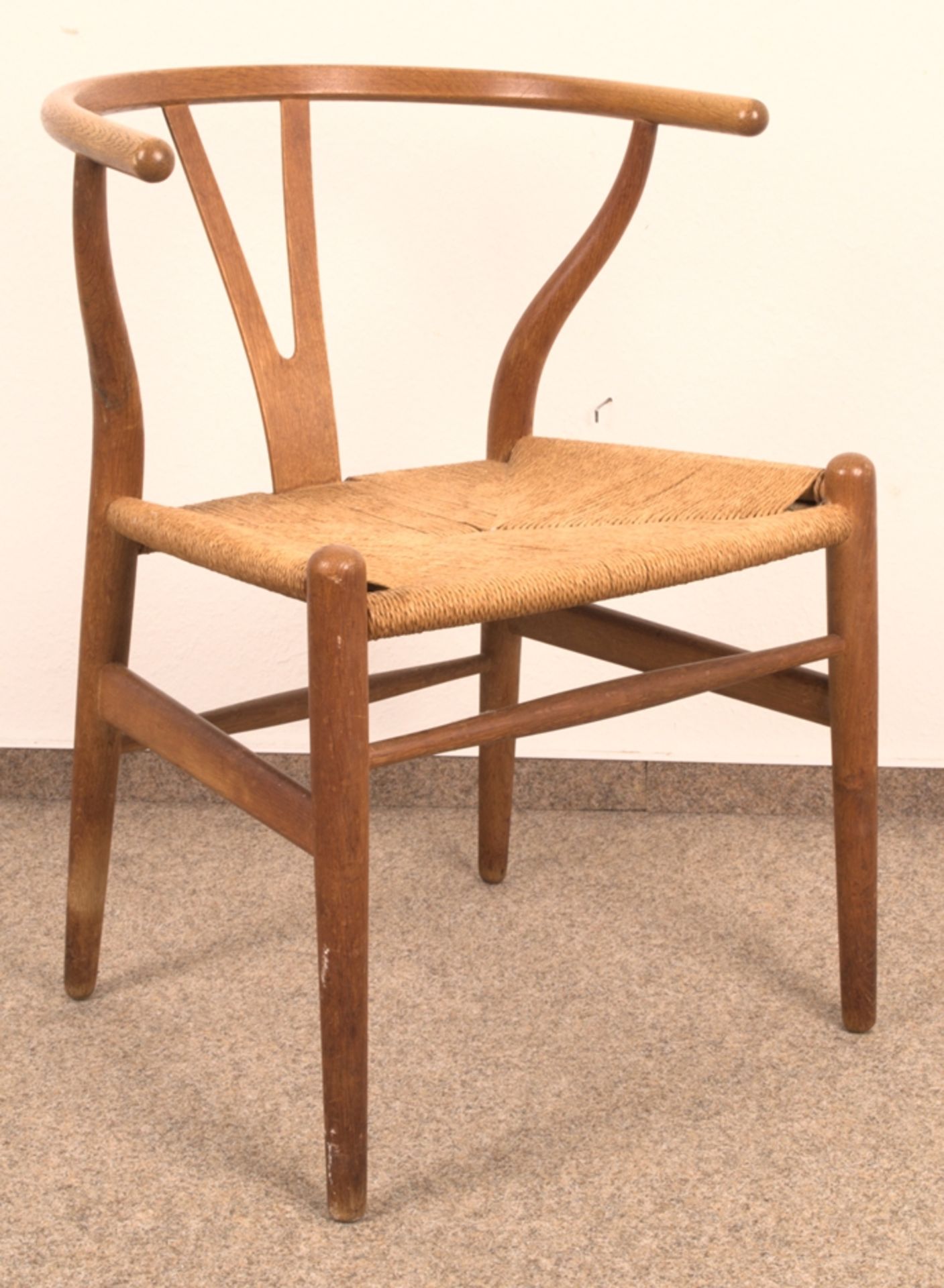 Paar "YPSILON No. 24 - Y-CHAIR'S". Carl Hansen & Son, Dänemark, Eiche geflochtene Sitzflächen, - Bild 7 aus 12