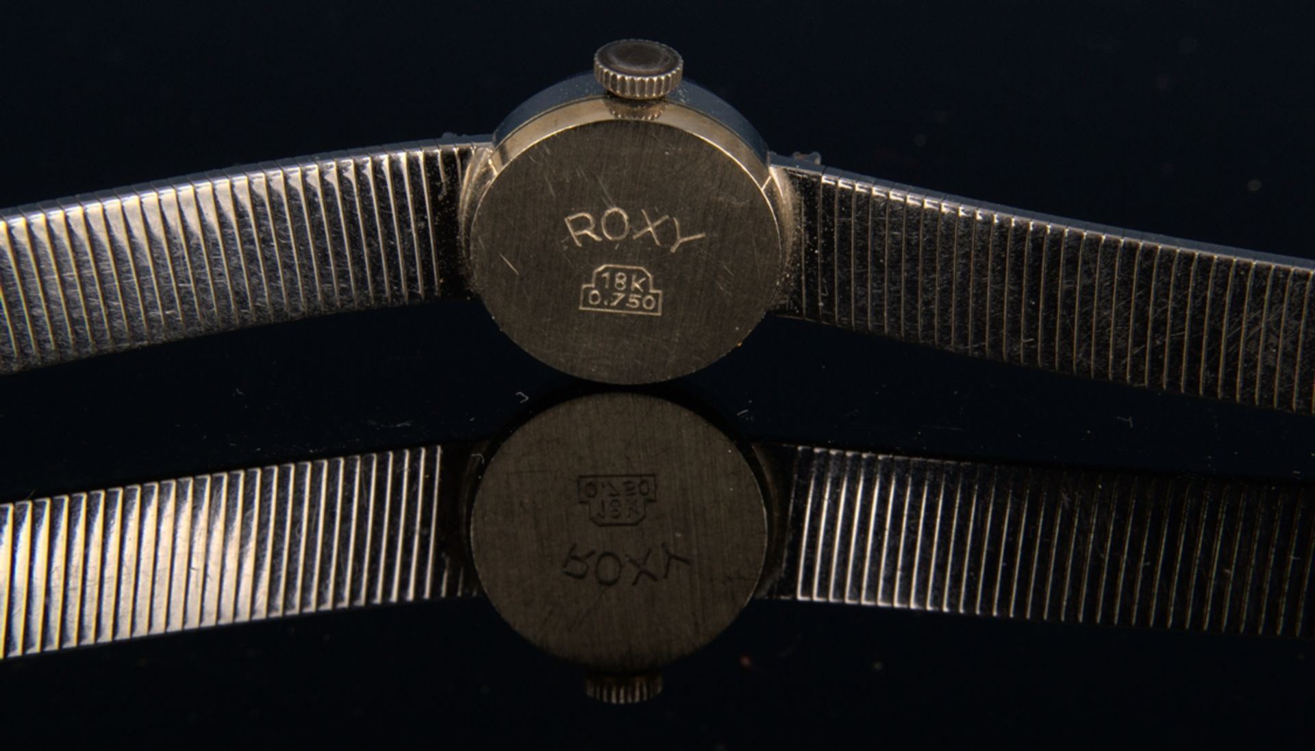 Elegante COCKTAIL - Damenarmbanduhr der Marke "ANKER - ROXY" - 17 Rubis - Incabloc. Handaufzug, - Image 7 of 11