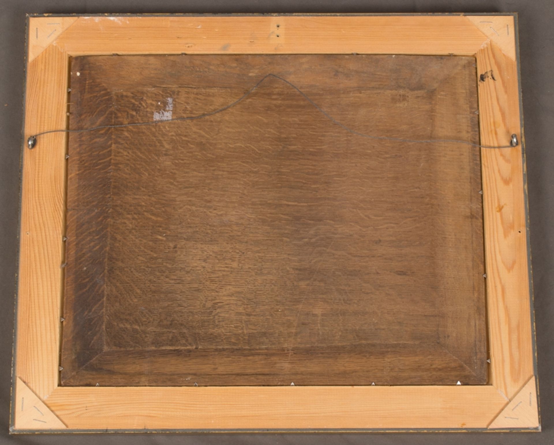 "Stürmische See" - Gemälde, Öl auf Holztafel, ca. 34 x 42 cm, unsignierte Arbeit, akademische - Bild 6 aus 7