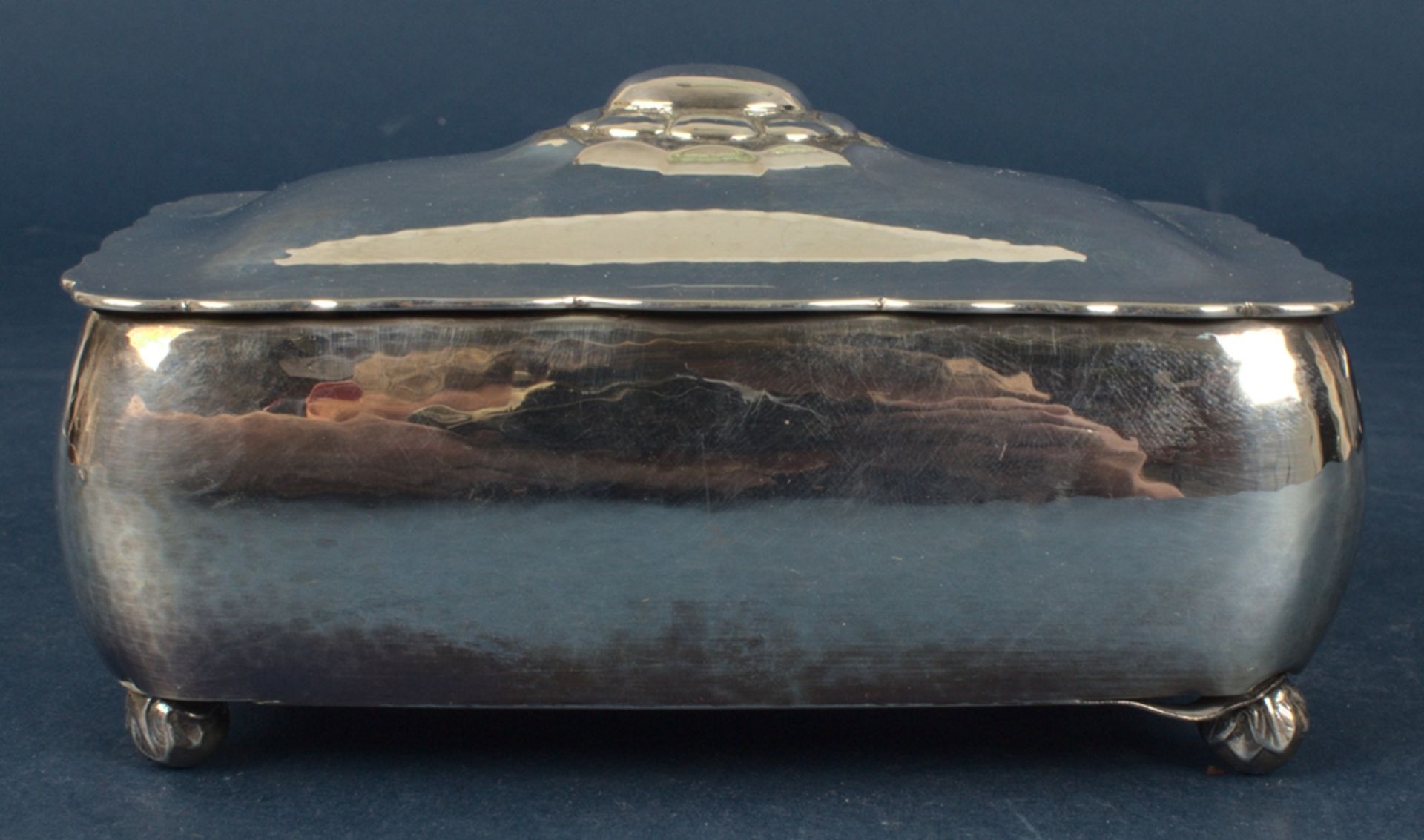Paar Deckeldosen in versch. Größen, massives 835er Silber, von Wilhlem Binder/Schwäbisch Gmünd, - Bild 15 aus 17