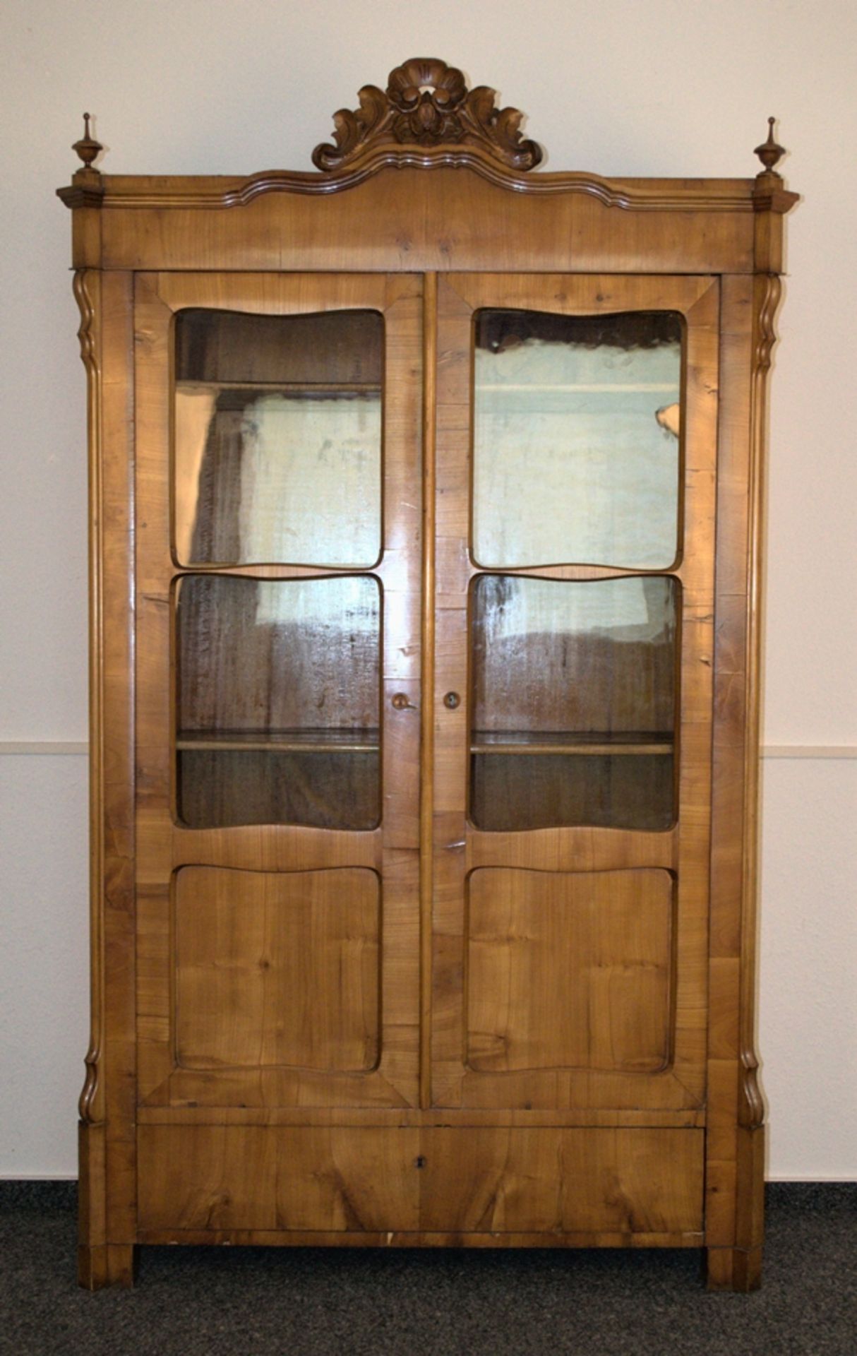 Zweitüriger Glasschrank/Bücherschrank/Vitrine. Norddeutsches Spätbiedermeier/Louis Philippe, 2.