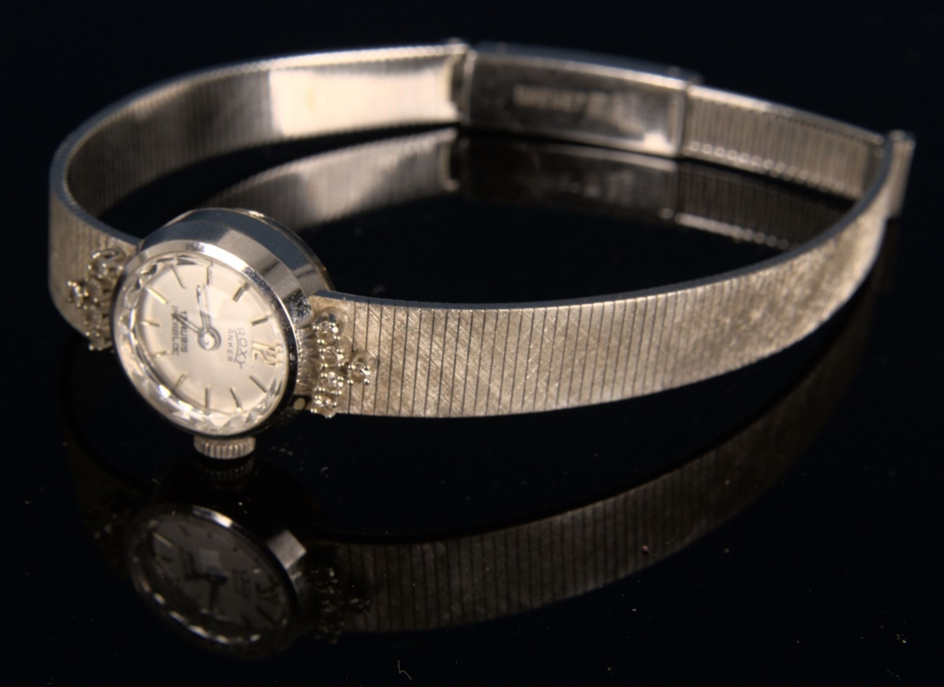 Elegante COCKTAIL - Damenarmbanduhr der Marke "ANKER - ROXY" - 17 Rubis - Incabloc. Handaufzug, - Image 9 of 11