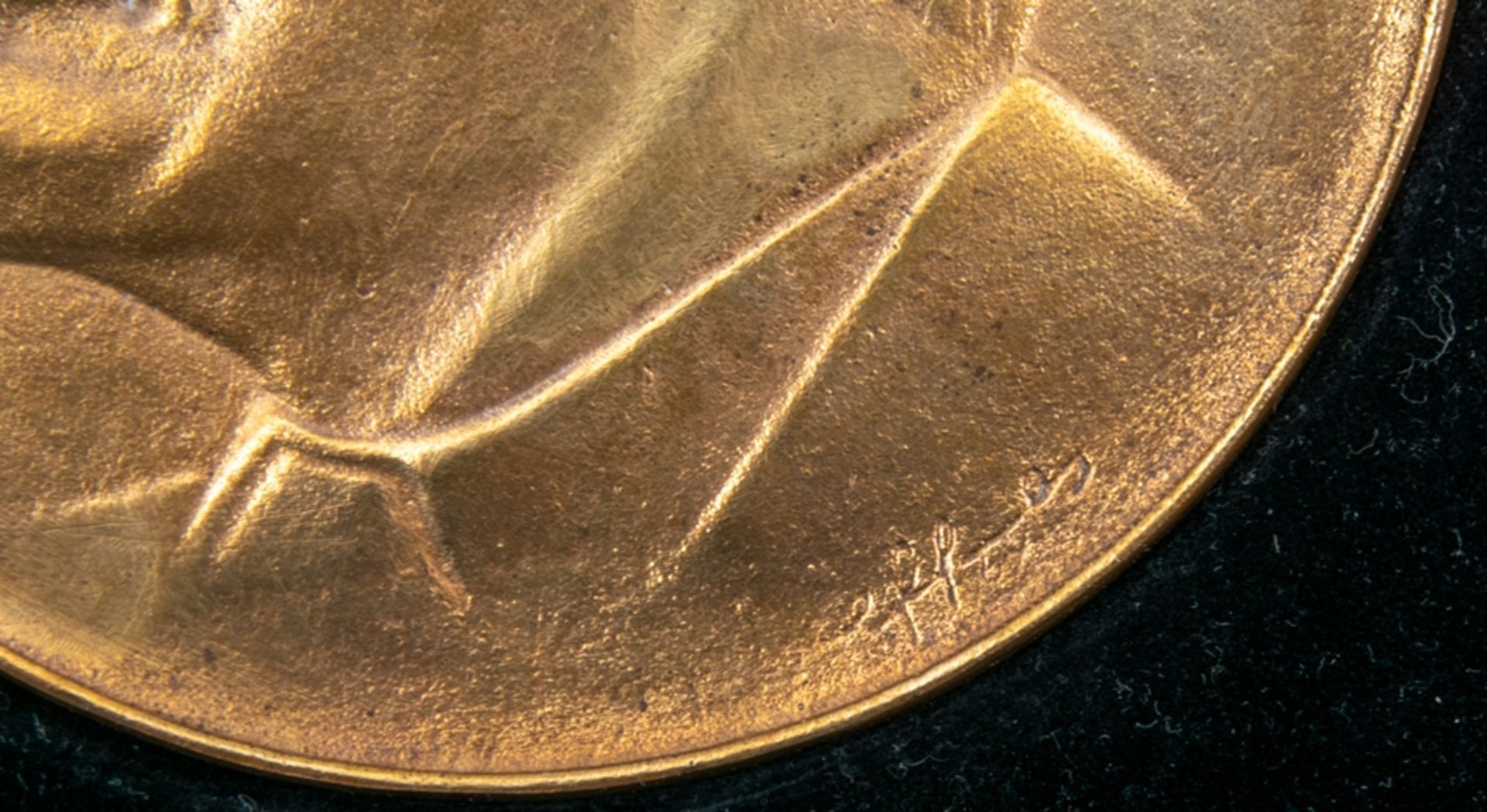 Große Gedenkmedaille "W. I. LENIN", Bronze, Durchmesser ca. 120 mm., ca. 290 gr. Im orig. - Bild 3 aus 7