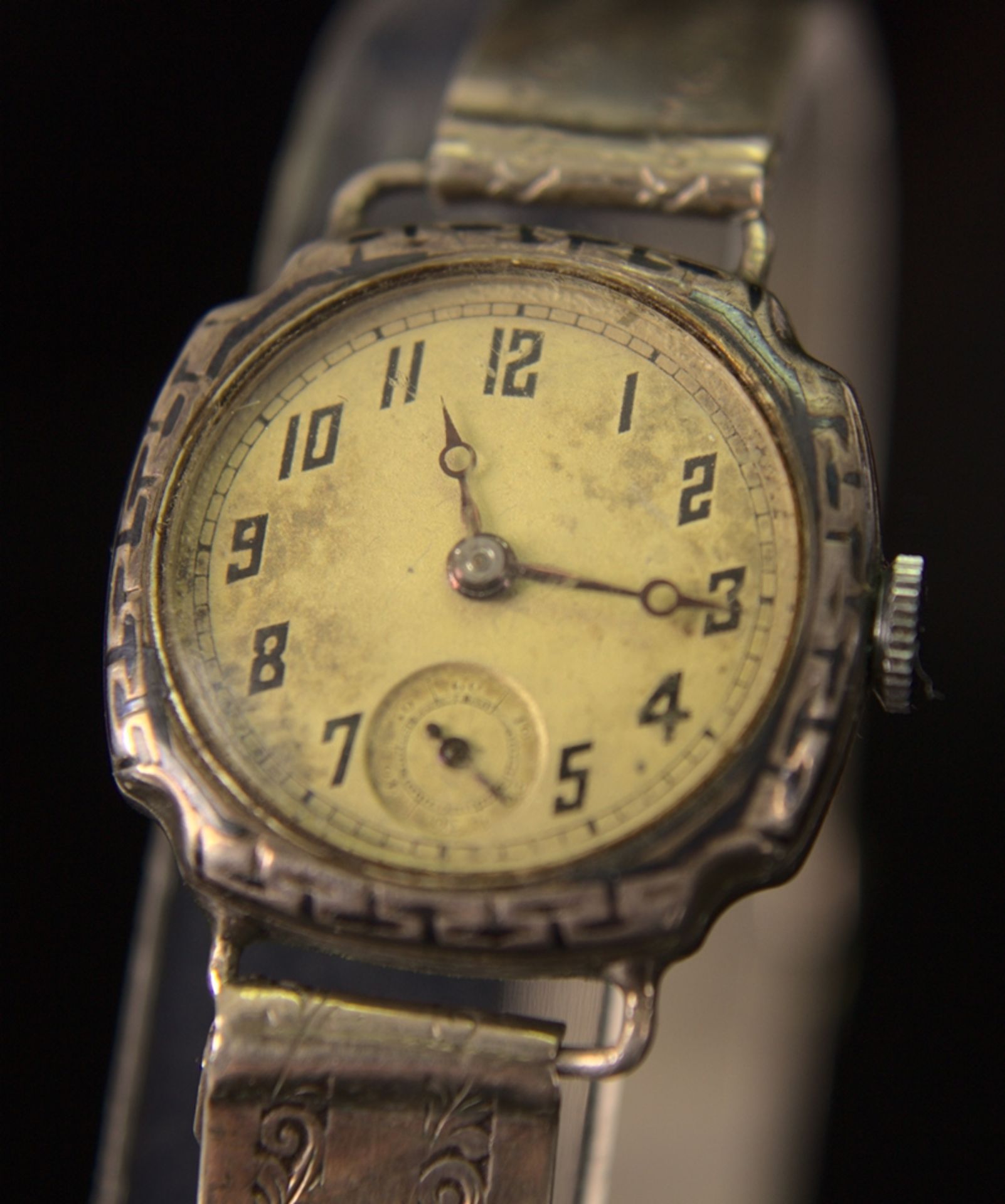 3 teiliges Konvolut versch. älterer/ antiker Damenarmbanduhren, 2x Silber & 1x vergoldetes - Bild 5 aus 11