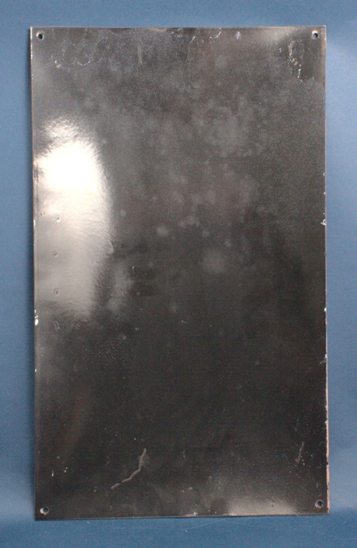"DR. OETKER'S BACKPULVER". Dekoratives, leicht gewölbtes Emailleschild, ca. 50 x 30 cm, schöner - Bild 6 aus 6