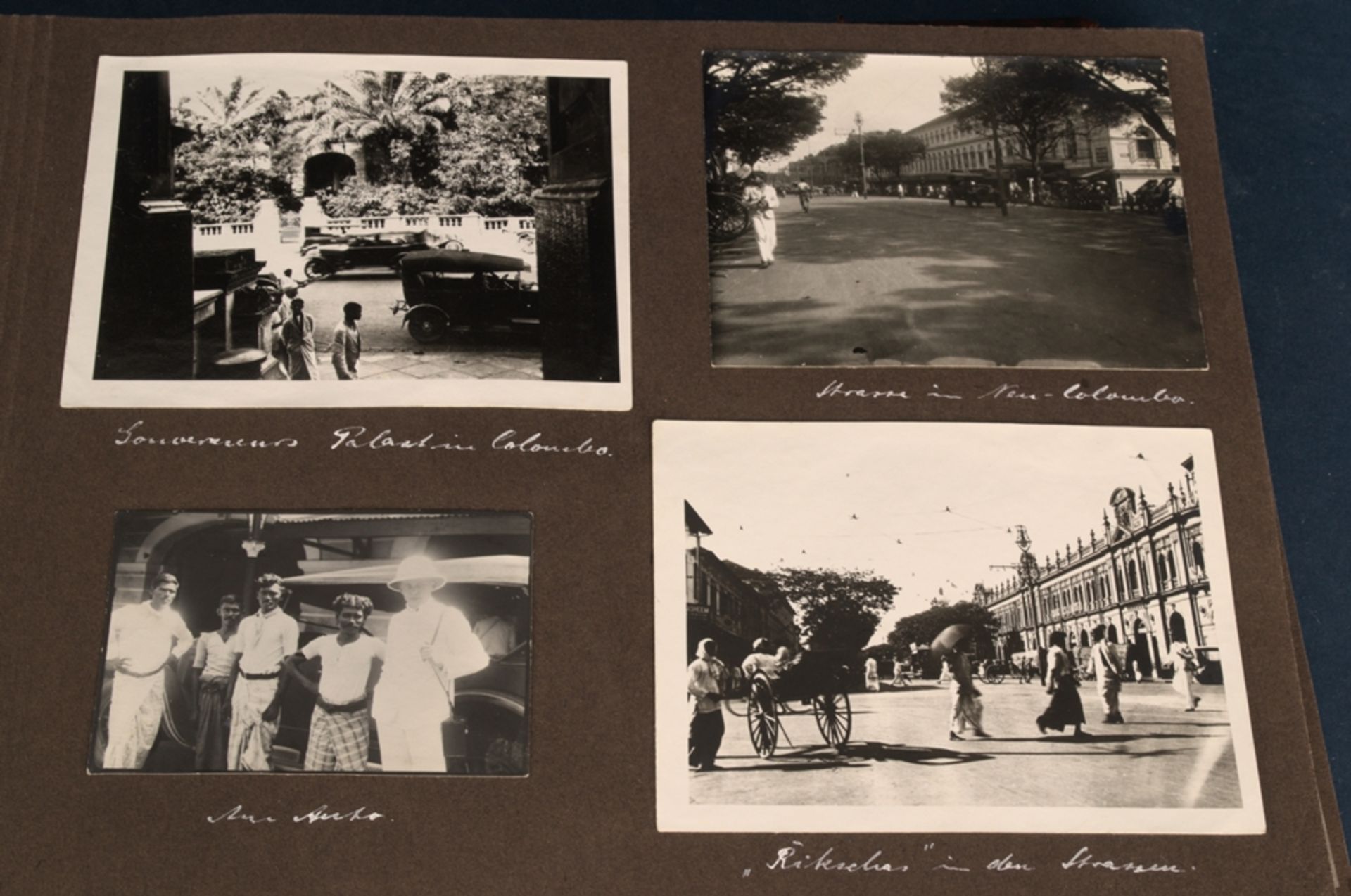 "Meine Ostasien- Seereise" von 1927 - 1928 auf der "M.S. Vogtland". Fotoalbum mit insgesamt ca. - Image 8 of 25