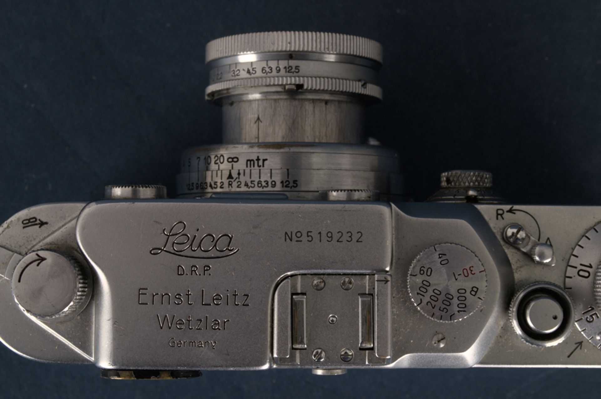 LEICA III C Photoapparat/ Photokamera mit Summar 1= 5 cm - 1:2 Objektiv von Ernst Leitz Wetzlar, No. - Image 12 of 14