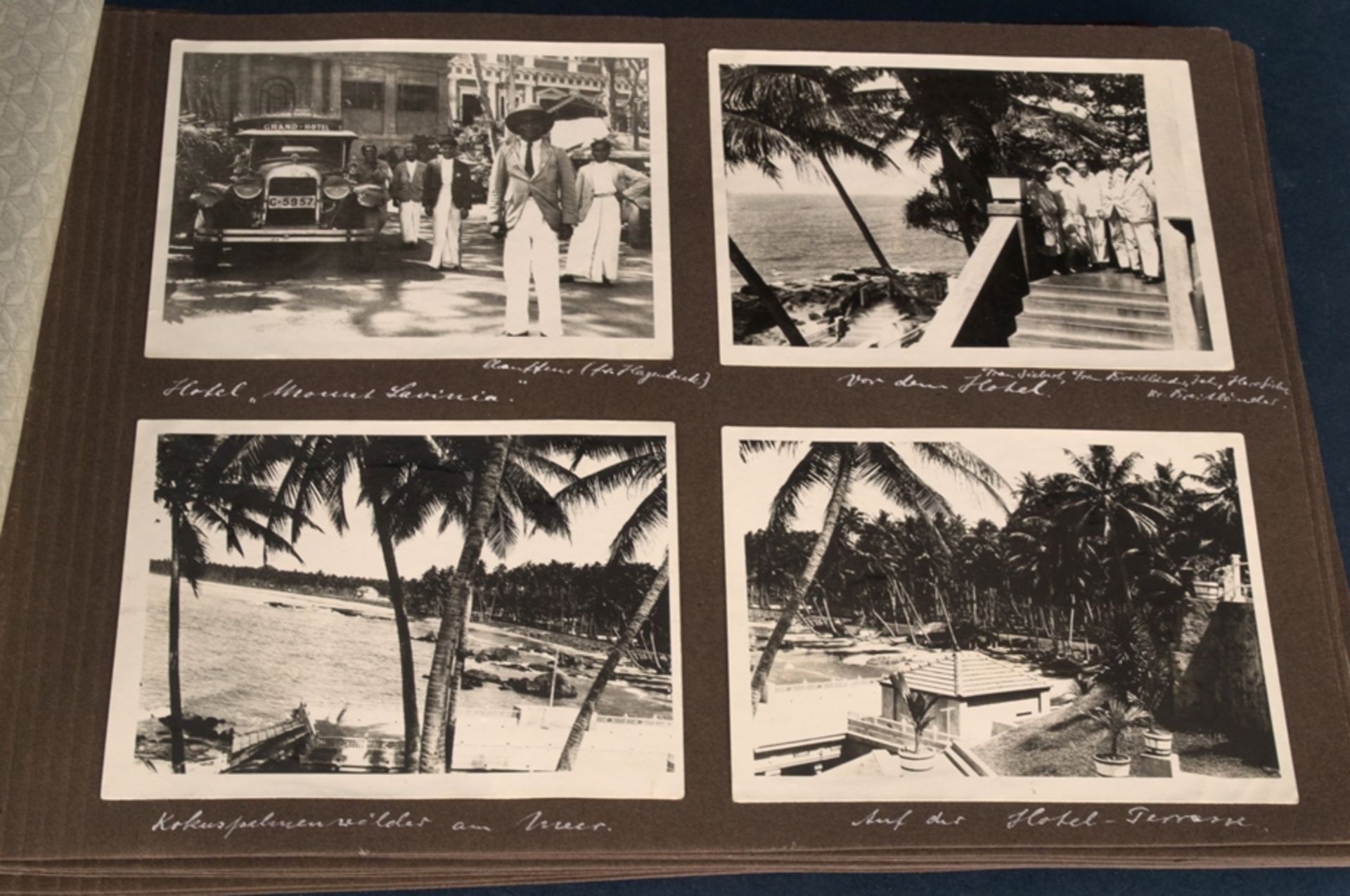 "Meine Ostasien- Seereise" von 1927 - 1928 auf der "M.S. Vogtland". Fotoalbum mit insgesamt ca. - Image 10 of 25