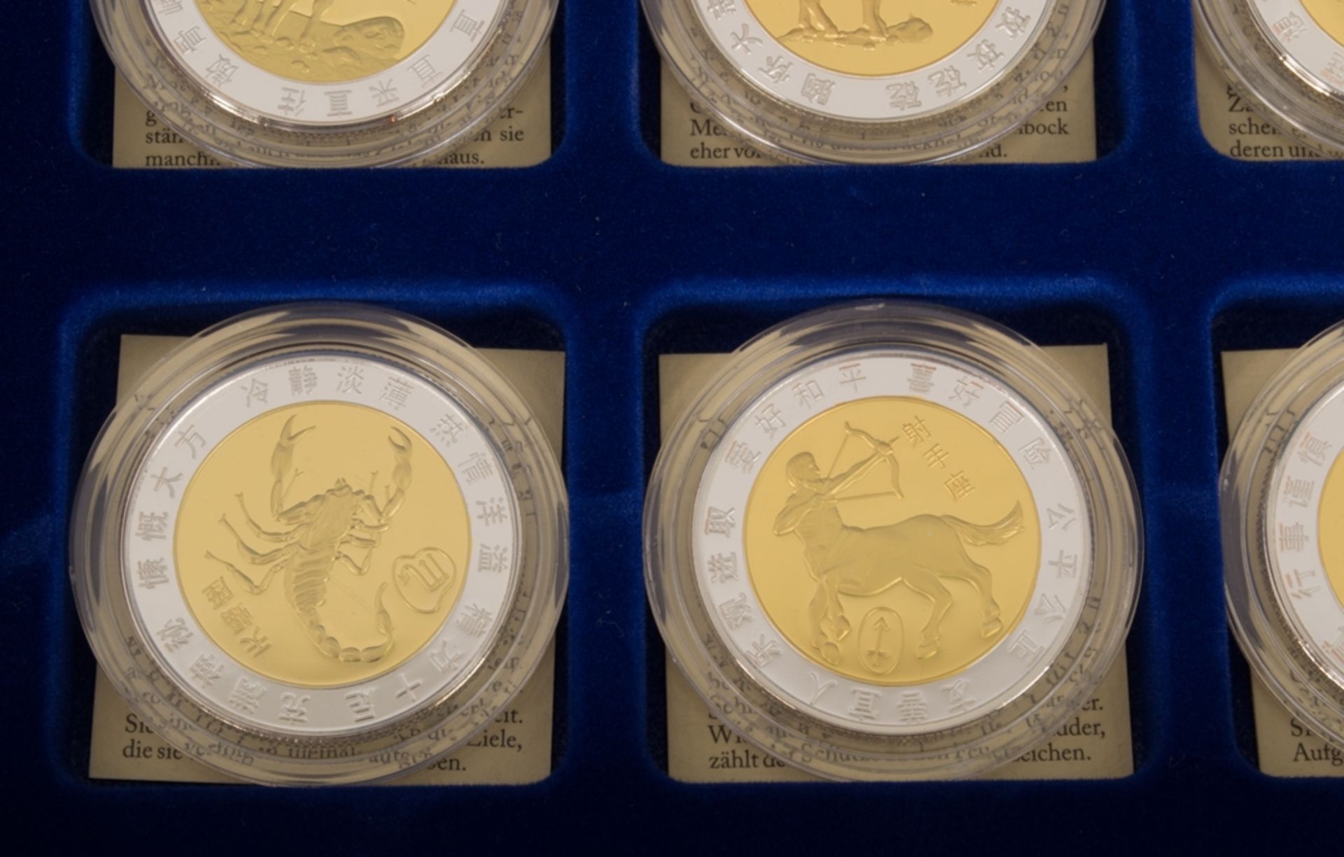 12 Medaillen/Gedenkprägungen der 12 europäischen Sternzeichen, geprägt von "China Coins Limited", in - Image 5 of 6