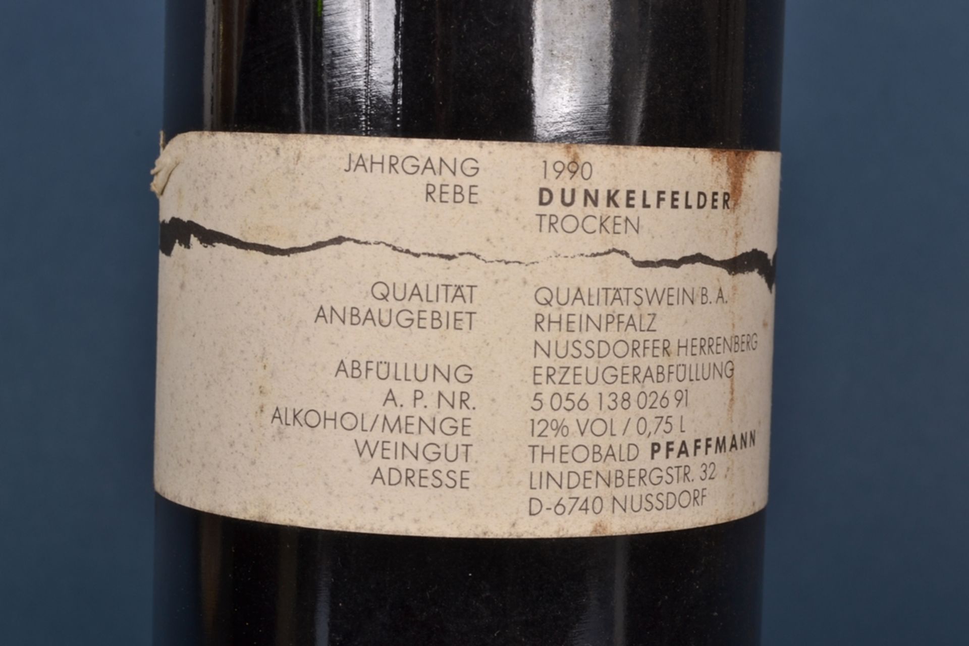 7 versch. Flaschen Rotwein aus "aller Welt". 1x 1995er "Cote de Beaune- Villages", No. 001278. 1x - Image 12 of 12