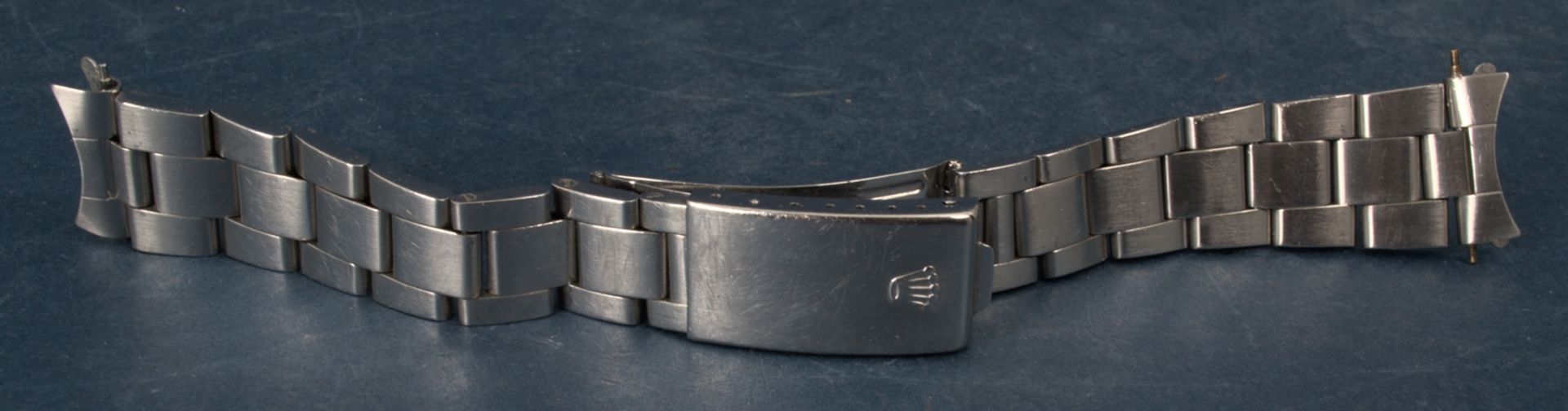 Rolex-Gliederarmband mit Faltschließe der wohl 1960er/70er Jahre, Stahl. Max. Gesamtlänge inkl. - Bild 9 aus 12