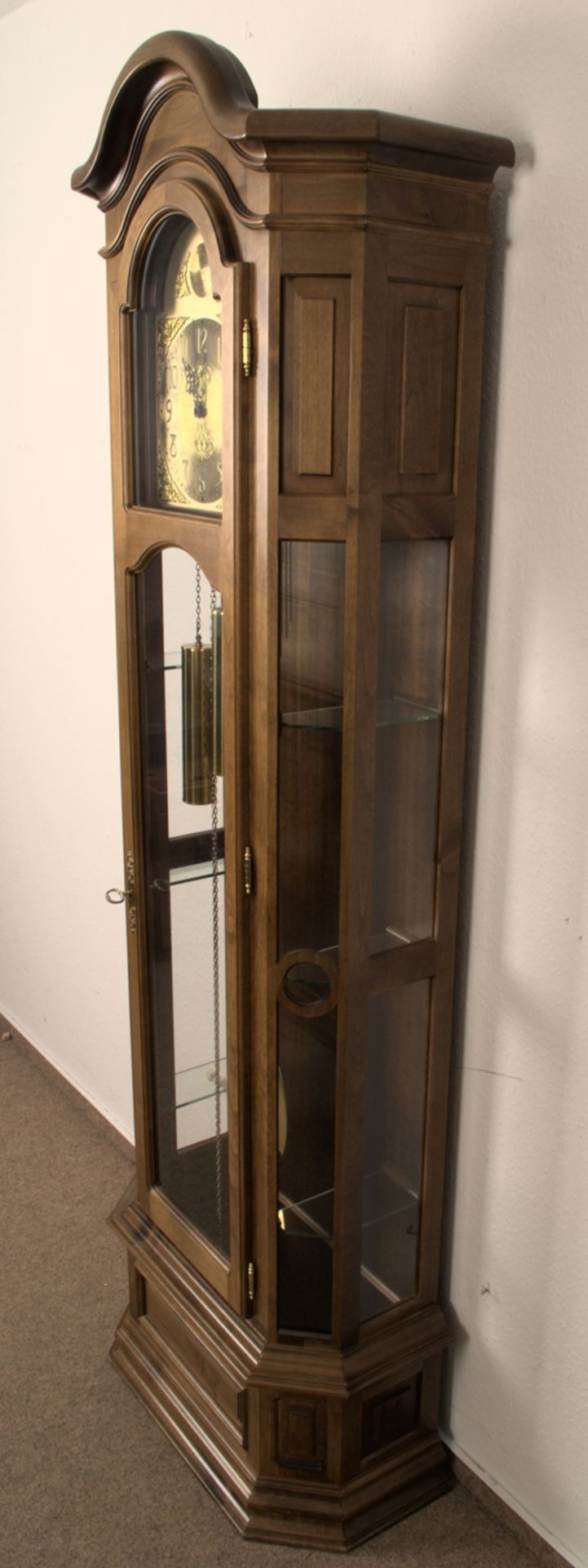 Große Bodenstanduhr der Marke "Interclock", dreigewichtiges, mechanisches Uhrwerk, dreiseitig - Bild 5 aus 12