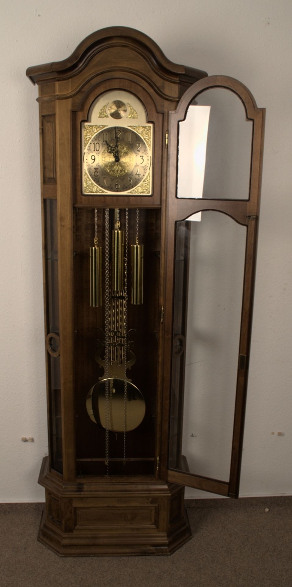 Große Bodenstanduhr der Marke "Interclock", dreigewichtiges, mechanisches Uhrwerk, dreiseitig - Bild 12 aus 12