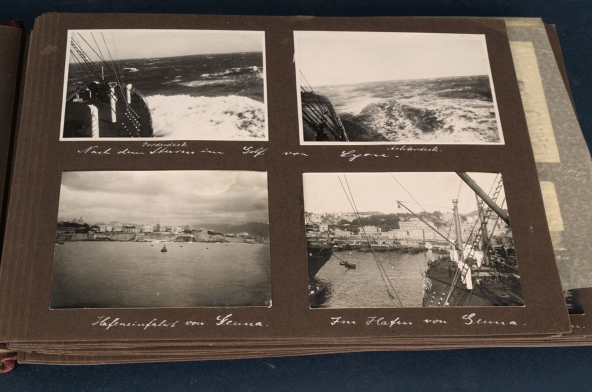"Meine Ostasien- Seereise" von 1927 - 1928 auf der "M.S. Vogtland". Fotoalbum mit insgesamt ca. - Image 3 of 25