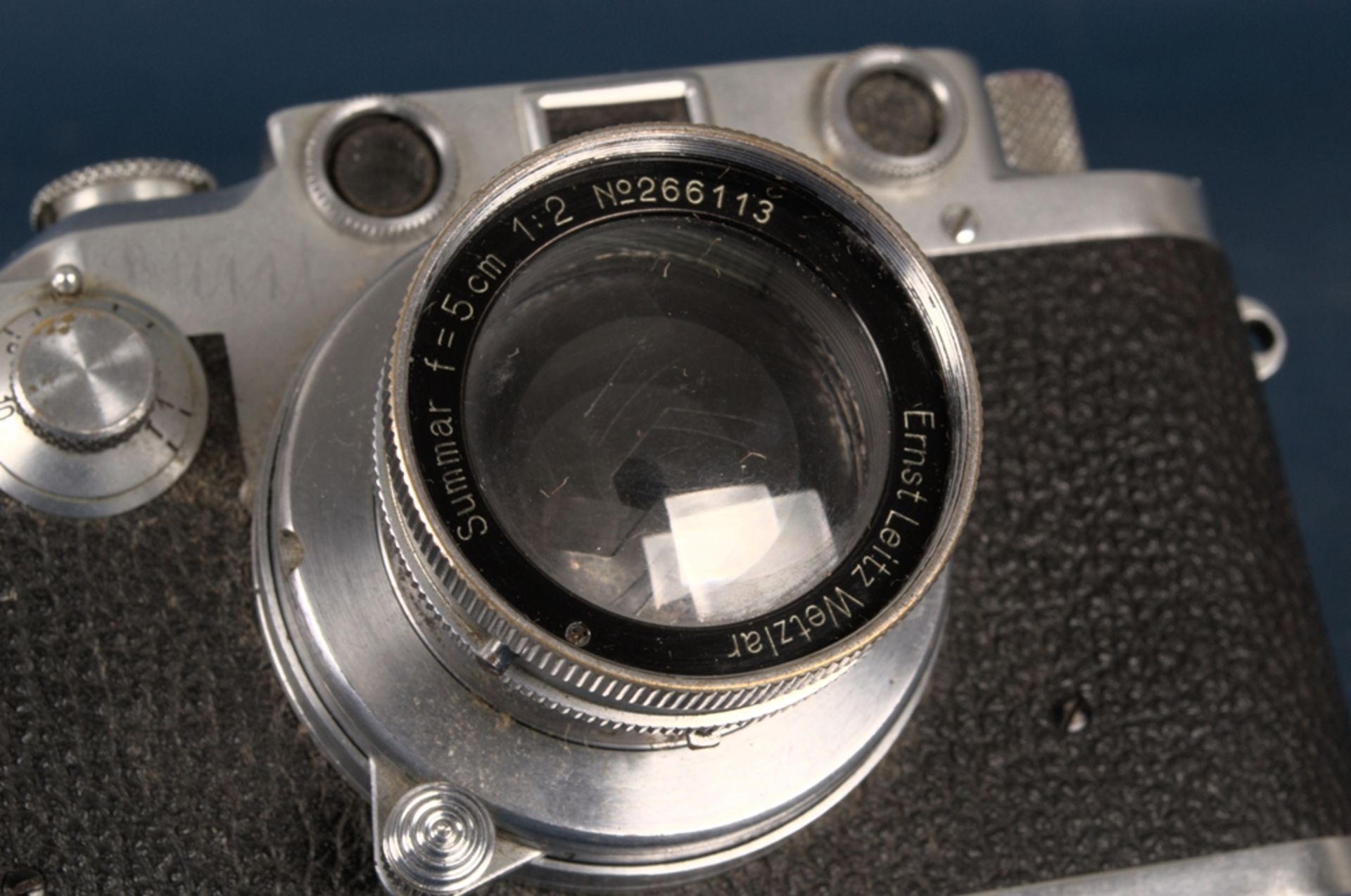 LEICA III C Photoapparat/ Photokamera mit Summar 1= 5 cm - 1:2 Objektiv von Ernst Leitz Wetzlar, No. - Image 11 of 14