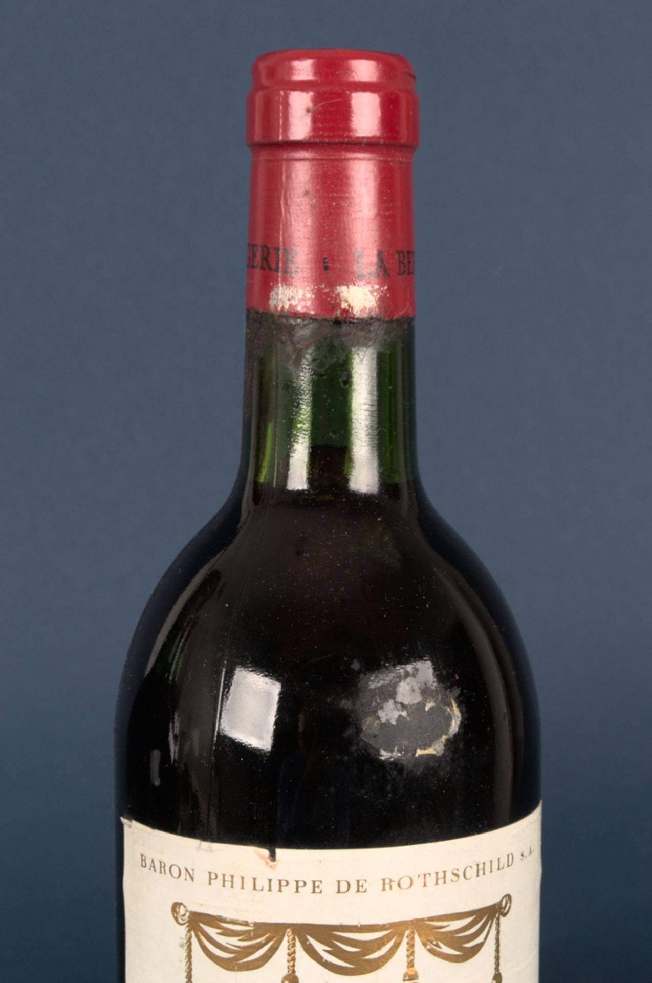 3 versch. französ. Rotweine, ungeöffnete 0,73 bis 0,75 l Flaschen, mit leicht differierenden - Bild 3 aus 9