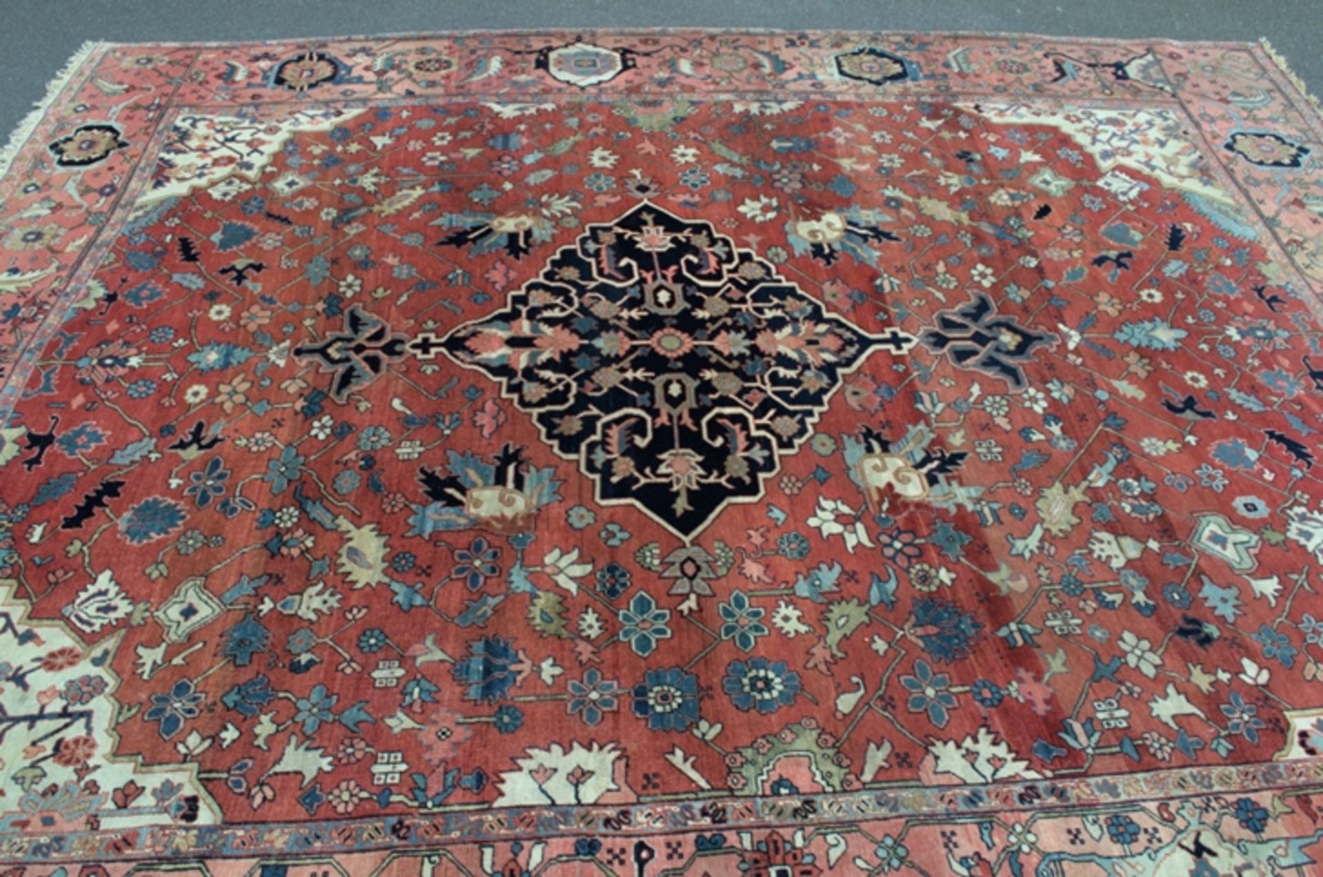 Antiker Teppich, Persien Anfang 20. Jhd. Schöner Erhalt, geringe Alters- & Gebrauchsspuren, wenige - Bild 5 aus 12