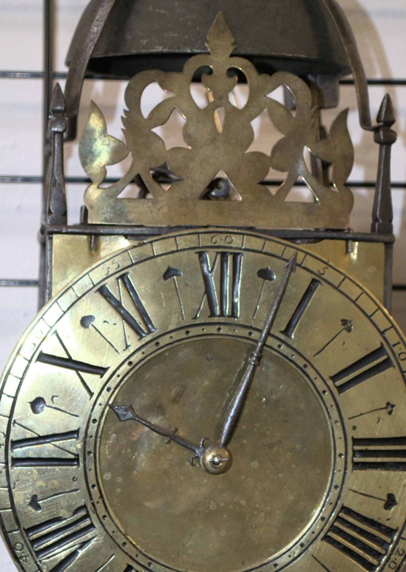 Antike englische LANTERN Clock des 19. Jhdts. Schweres geschmiedetes, von den Seiten einsehbares - Bild 6 aus 8