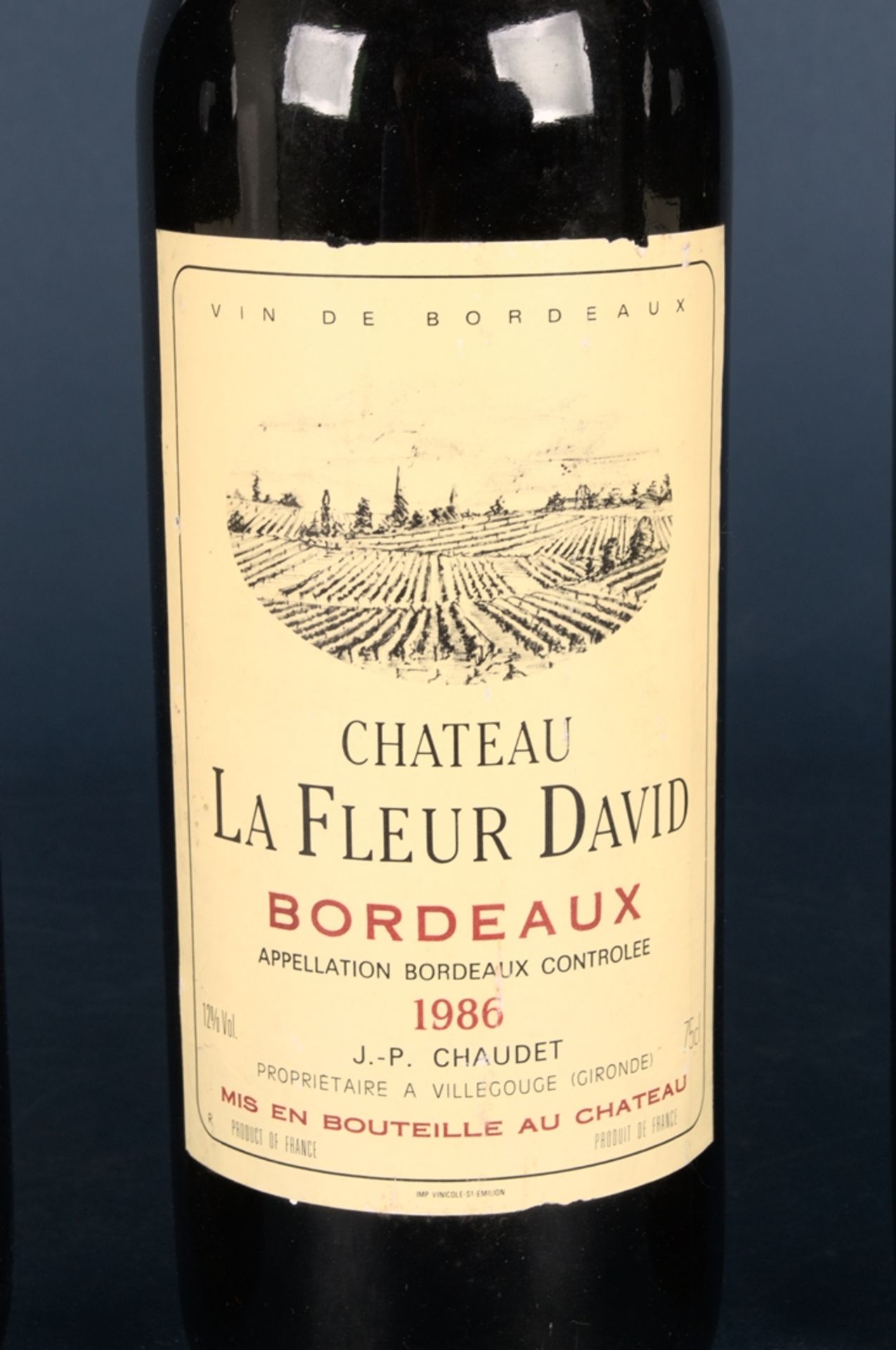 5 Flaschen Rotwein 1986er "Chateau La Fleur David " - Bordeaux. Leicht differierende Füllstände; 0, - Image 6 of 21