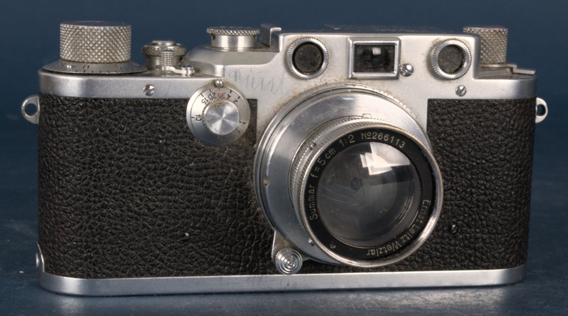 LEICA III C Photoapparat/ Photokamera mit Summar 1= 5 cm - 1:2 Objektiv von Ernst Leitz Wetzlar, No. - Image 6 of 14