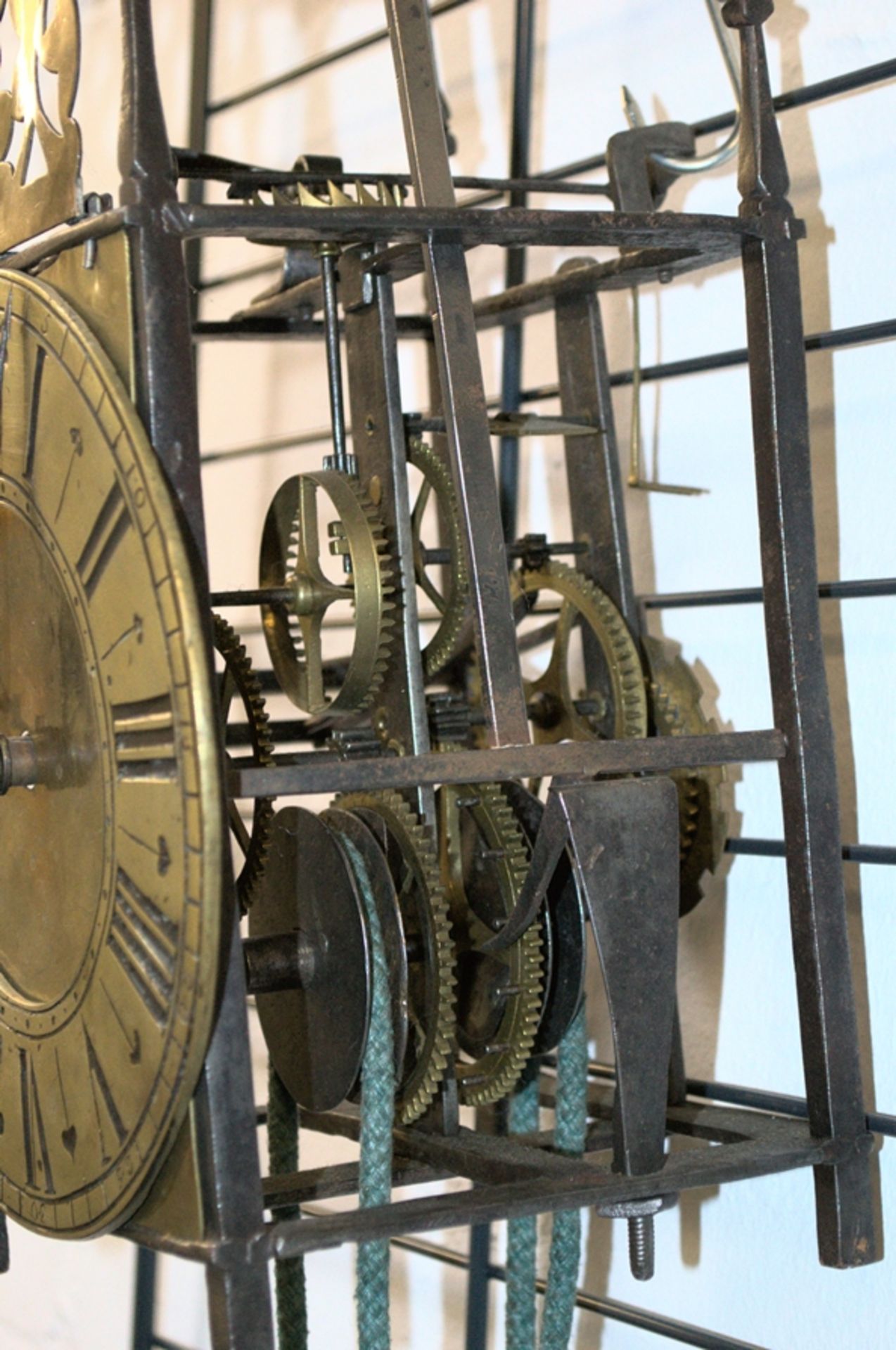 Antike englische LANTERN Clock des 19. Jhdts. Schweres geschmiedetes, von den Seiten einsehbares - Image 3 of 8