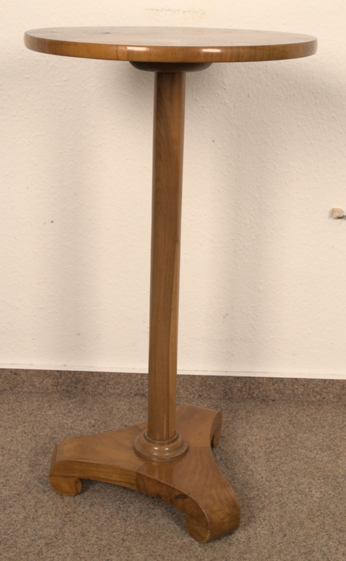 Rundes Lampentischchen, Biedermeier-Stil 19./20. Jhd., Höhe ca. 75 cm, Durchmesser ca. 42 cm. - Image 2 of 5