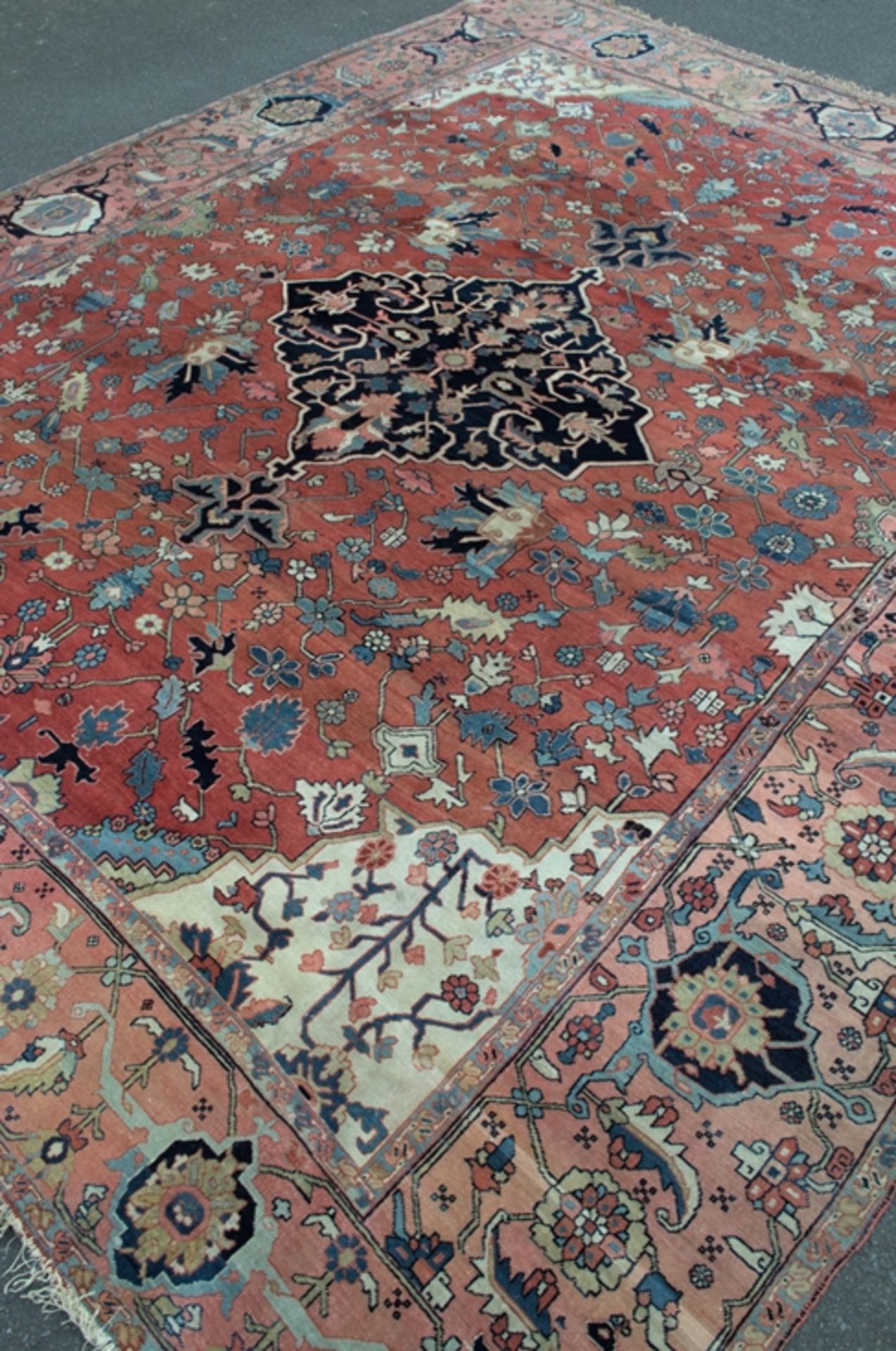 Antiker Teppich, Persien Anfang 20. Jhd. Schöner Erhalt, geringe Alters- & Gebrauchsspuren, wenige - Bild 4 aus 12