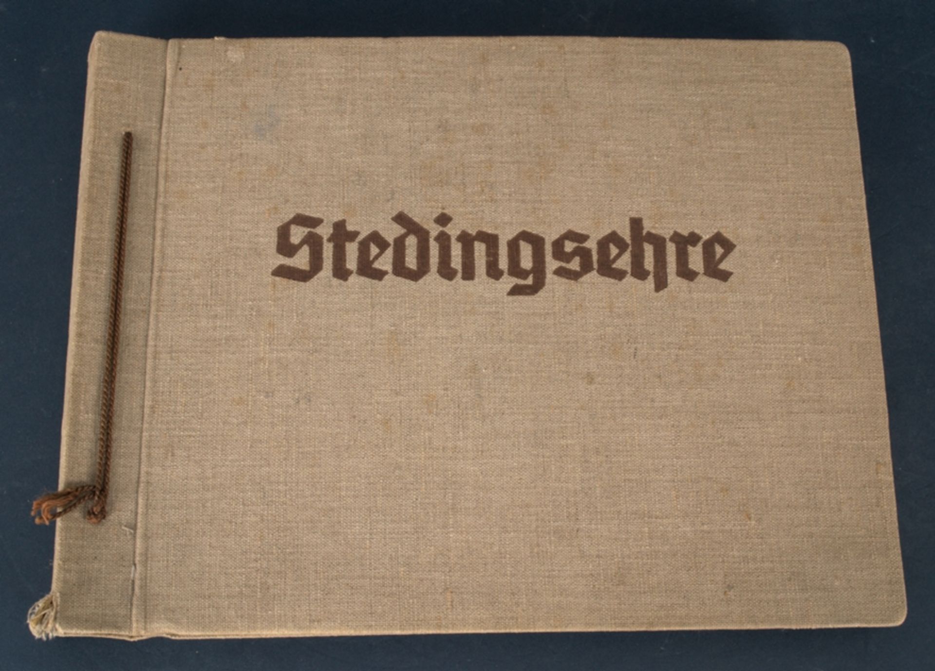 "STEDINGSEHRE" - Album von 1937 mit zahlreichen Abbildungen und erläuterndem Text, Einleitungstext