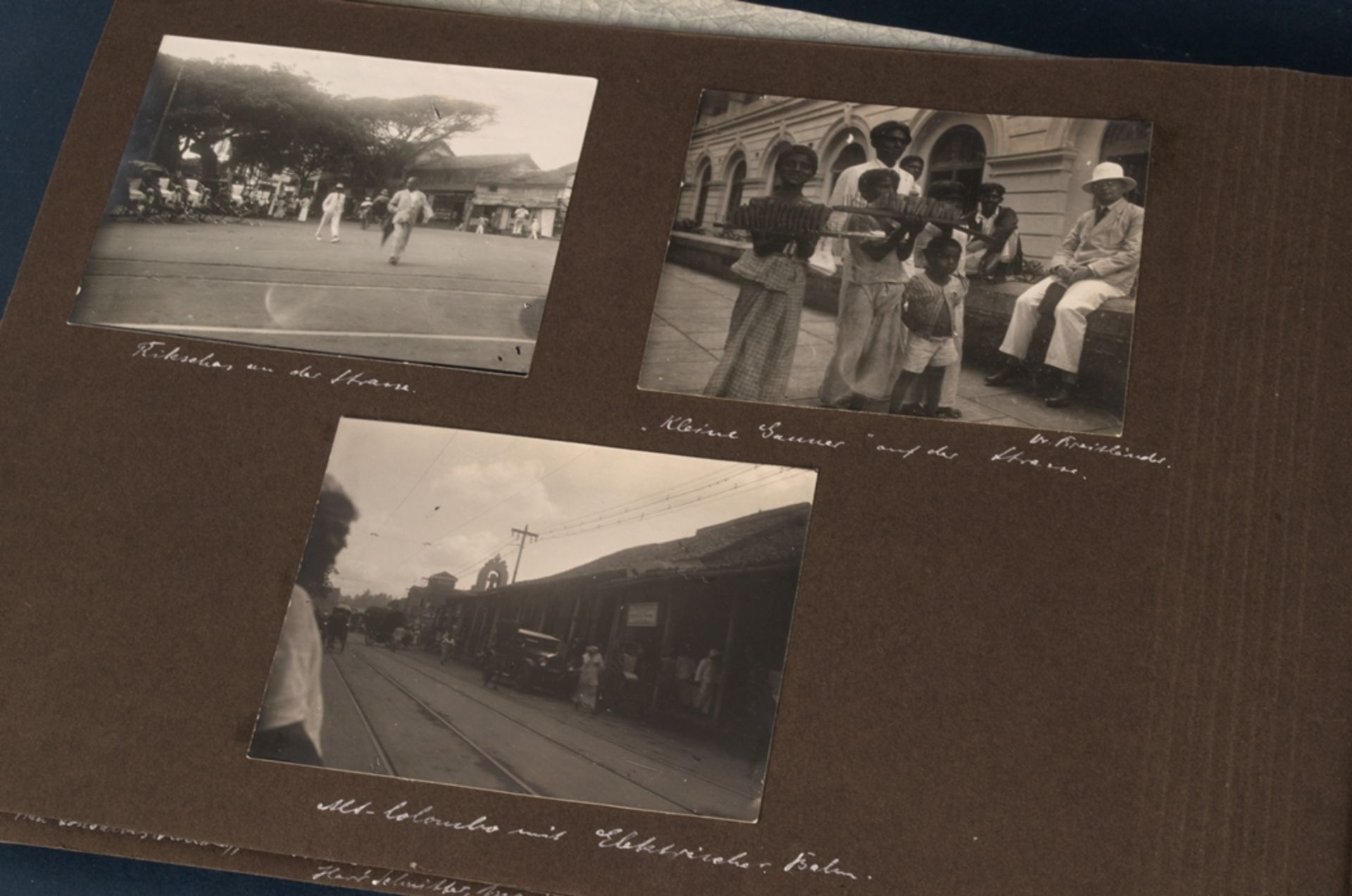 "Meine Ostasien- Seereise" von 1927 - 1928 auf der "M.S. Vogtland". Fotoalbum mit insgesamt ca. - Image 9 of 25