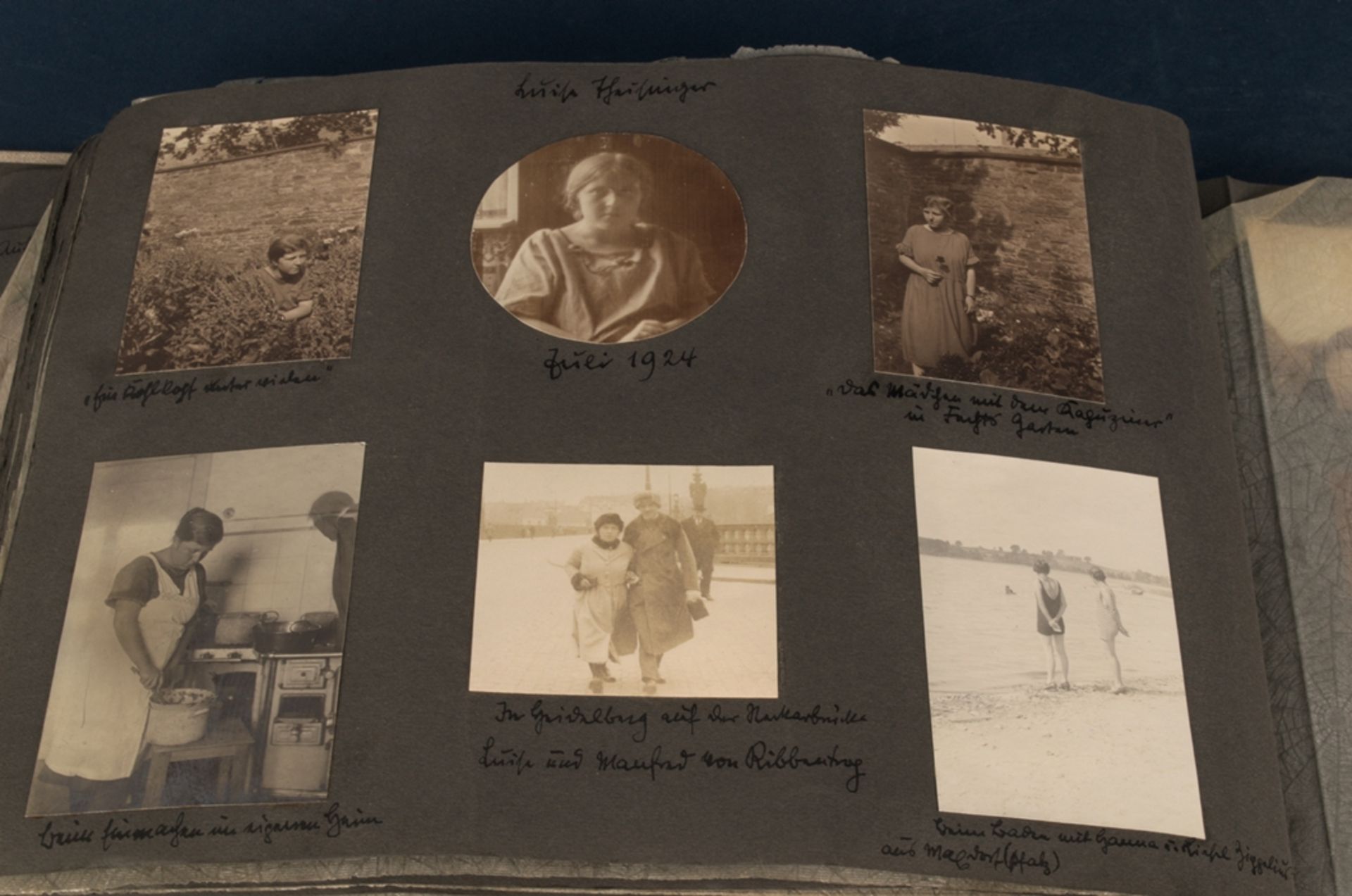 Antikes Photoalbum einer Verwandten des Manfred von Ribbentrop! Über 150 s/w Fotos, wenige - Image 7 of 7