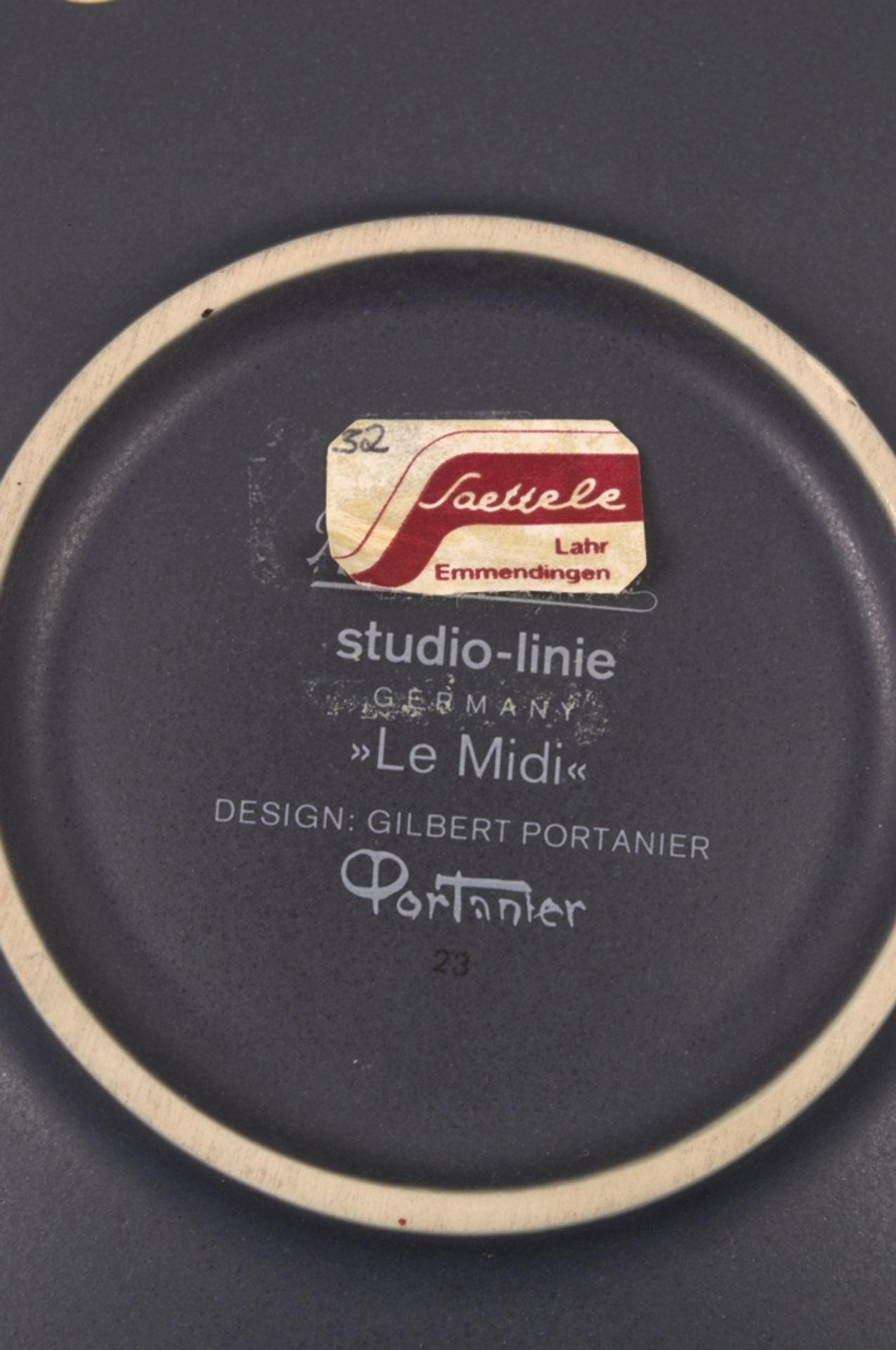 "Le Midi" - Rosenthal Studio Line Schale, designed by Gilbert Portamier, polychromer Dekor, - Bild 10 aus 10