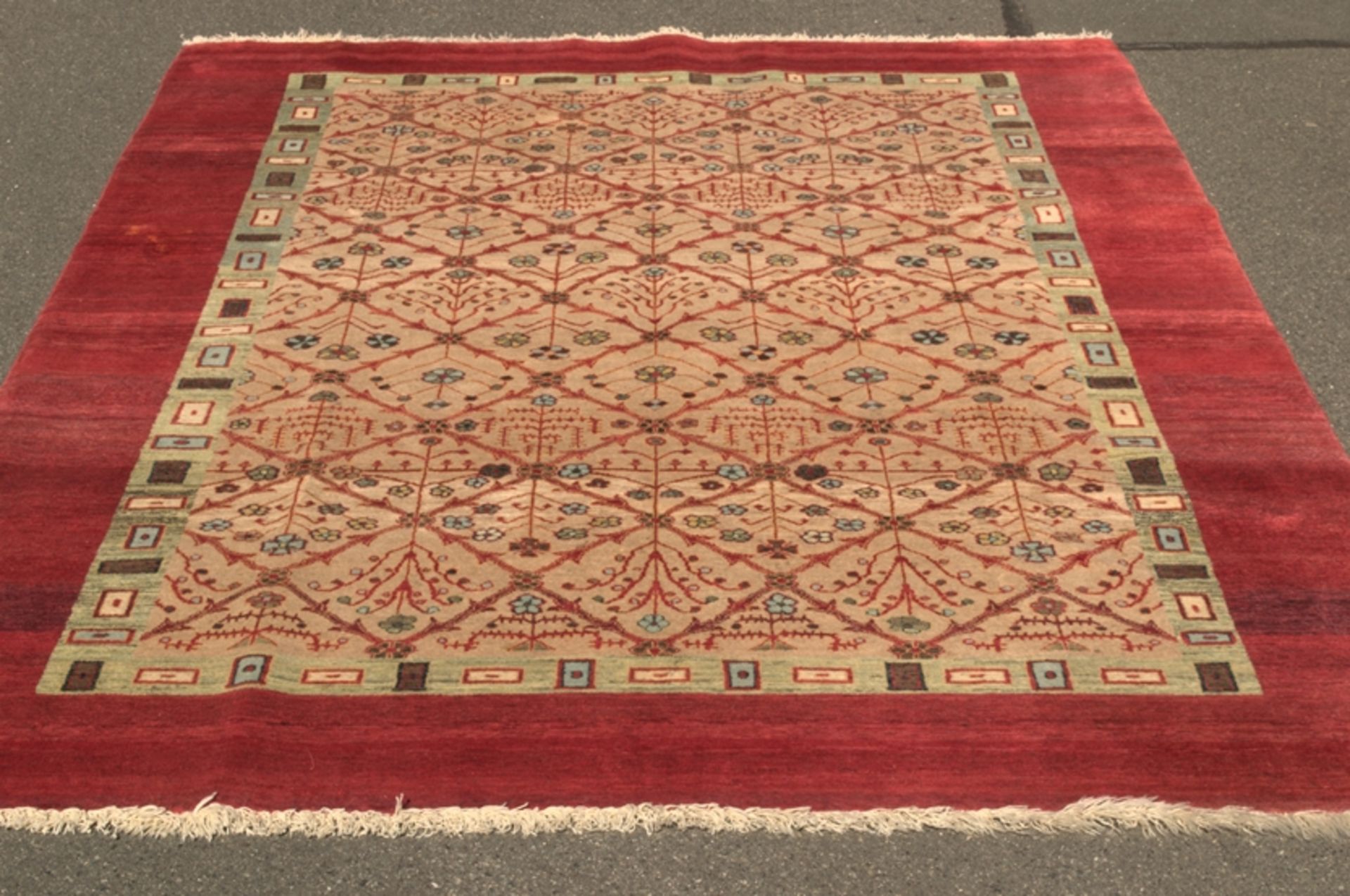 Moderner Gabbeh - Teppich, Wolle. ca. 188 x 270 cm. Guter gebrauchter, ungereinigter Erhalt. 20./