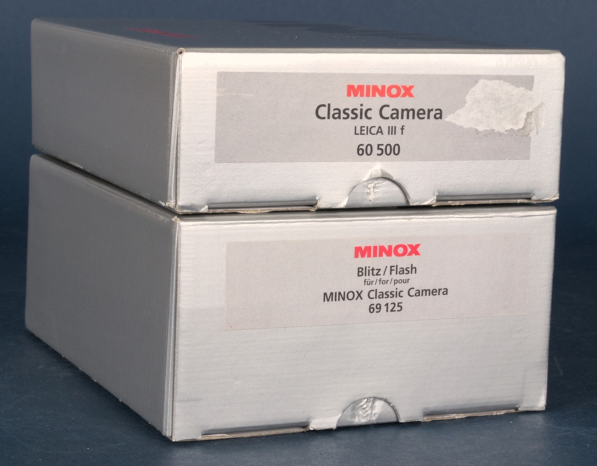 MINOX CLASSIC CAMERA LEICA III F mit passender Blitzapparatur - analoge Rollfilmkamera, Modellno. - Image 12 of 13