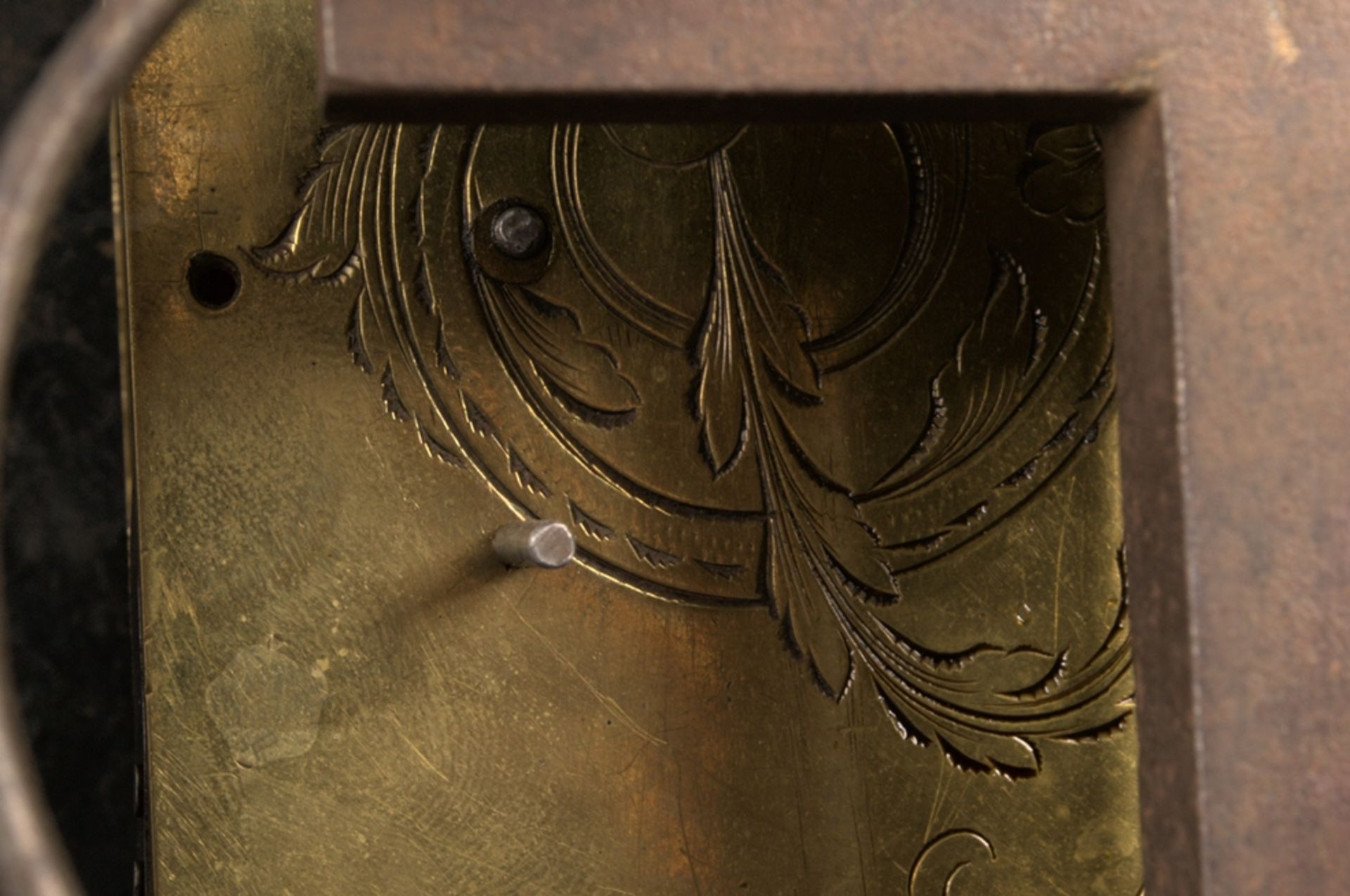 Antike Stockuhr, Österreich/Ungarn 18. Jhd. Nussbaumfarbiges Hartholzgehäuse mit dekorativem - Image 21 of 24