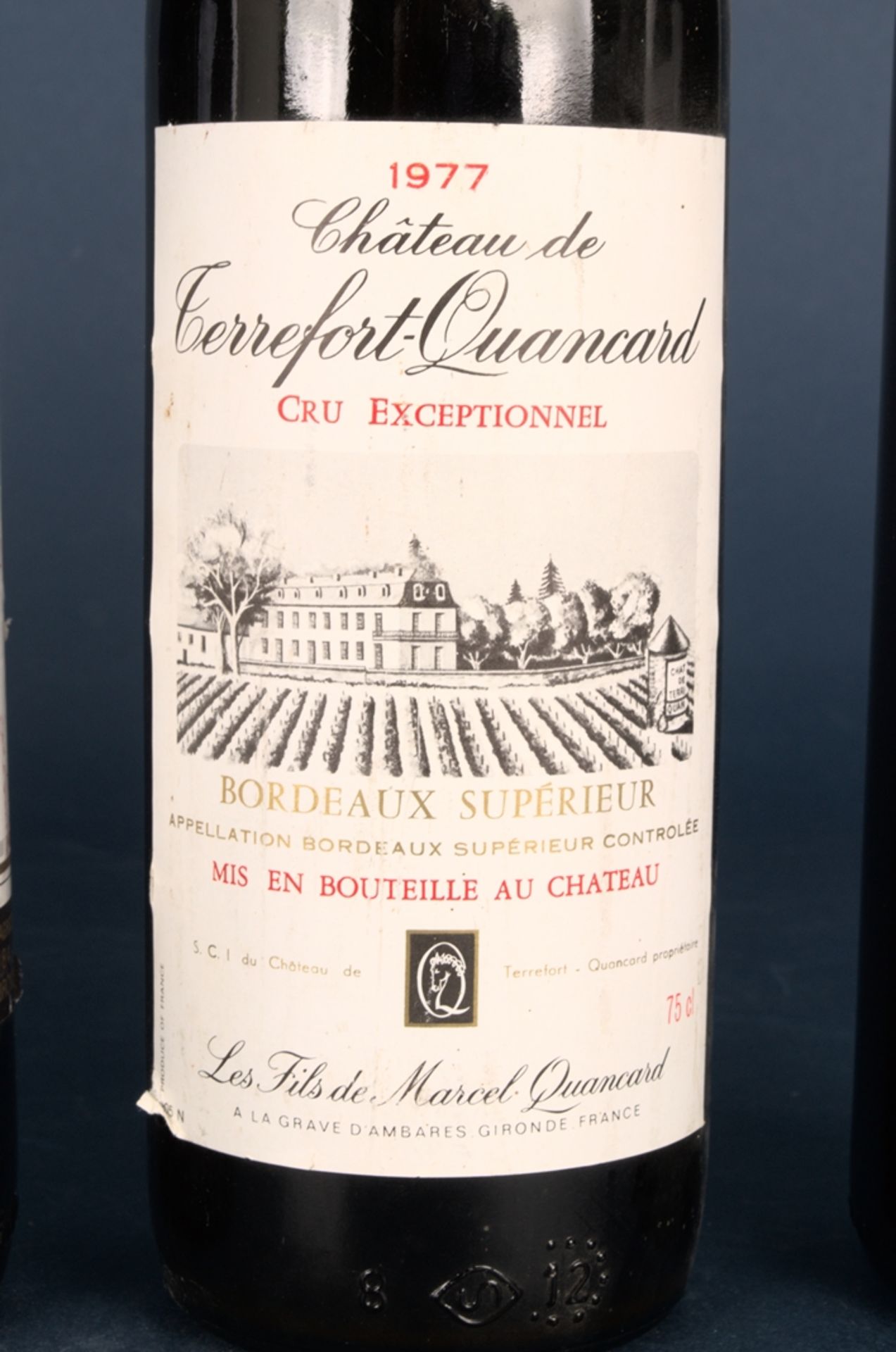 7 verschiedene Flaschen französische Rotweine: 1x 1983er "Chateau Le Couseiller", Bordeaux - Image 5 of 16